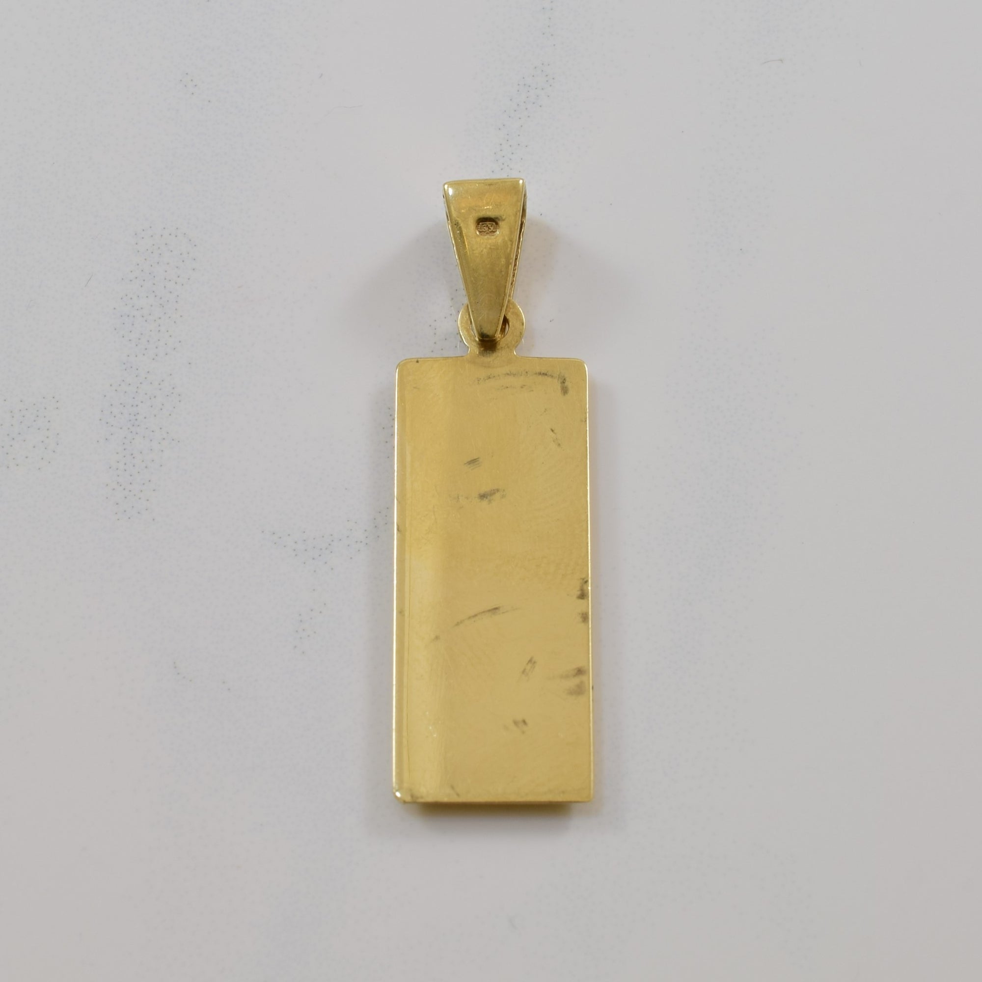 1990s Gold Bar Pendant |
