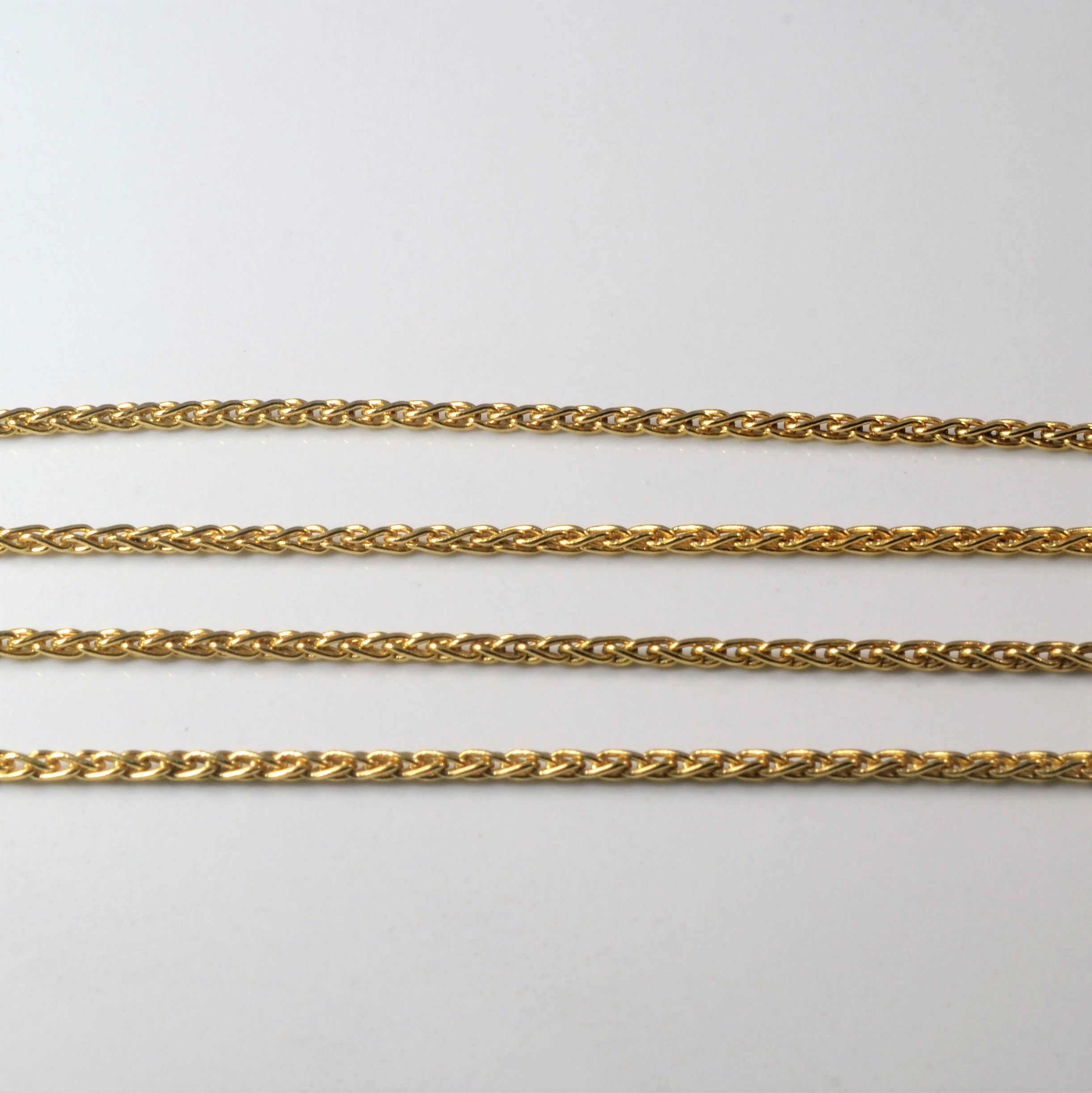 18k Yellow Gold Wheat Chain | 24" |