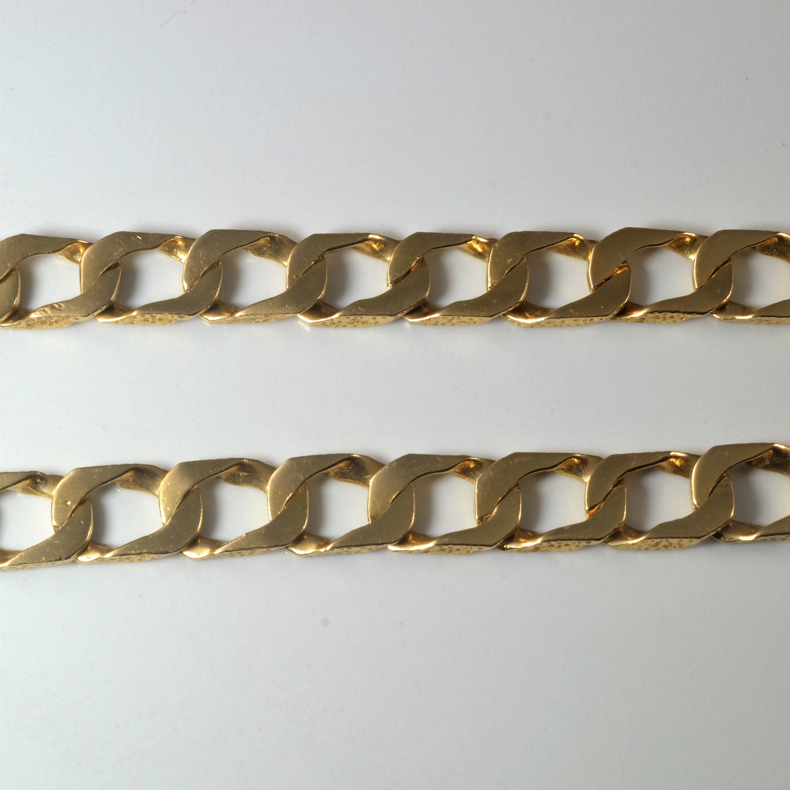 14k Yellow Gold Wide Curb Chain |