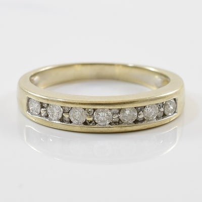 Double Diamond Detailed Channel Band | 0.24ctw | SZ 6.75 |