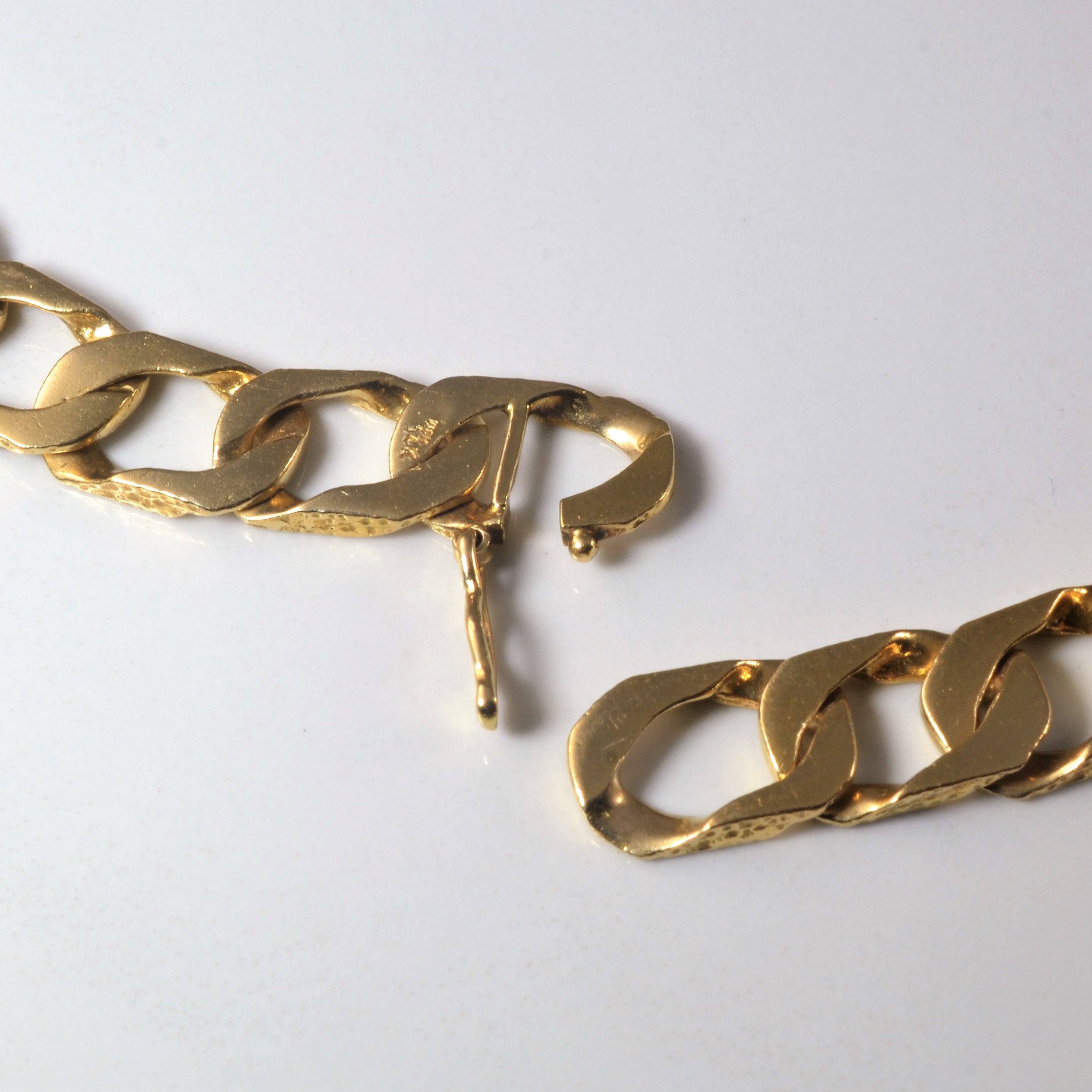 14k Yellow Gold Wide Curb Chain |