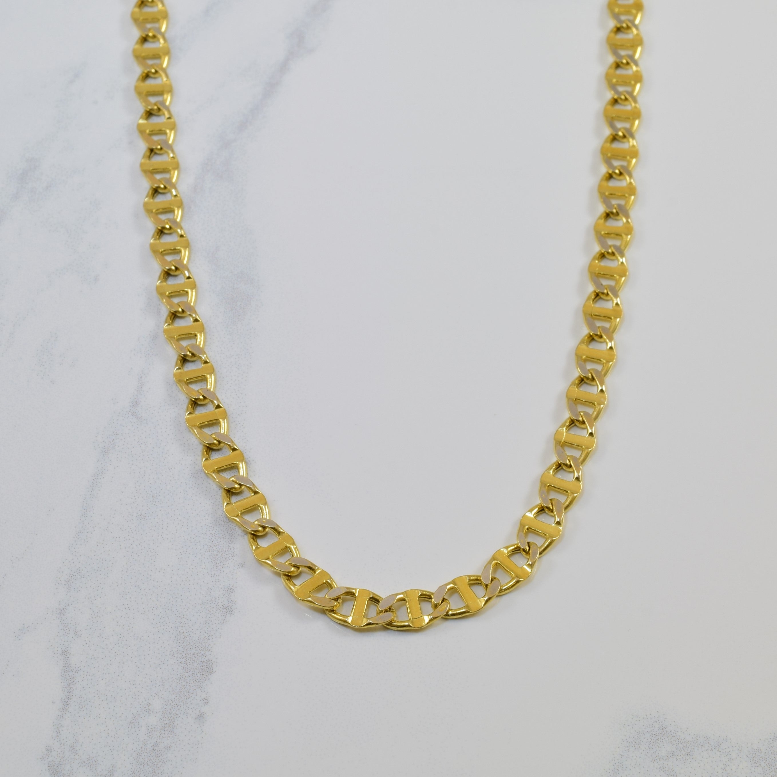 14k Yellow Gold Anchor Chain | 18" |