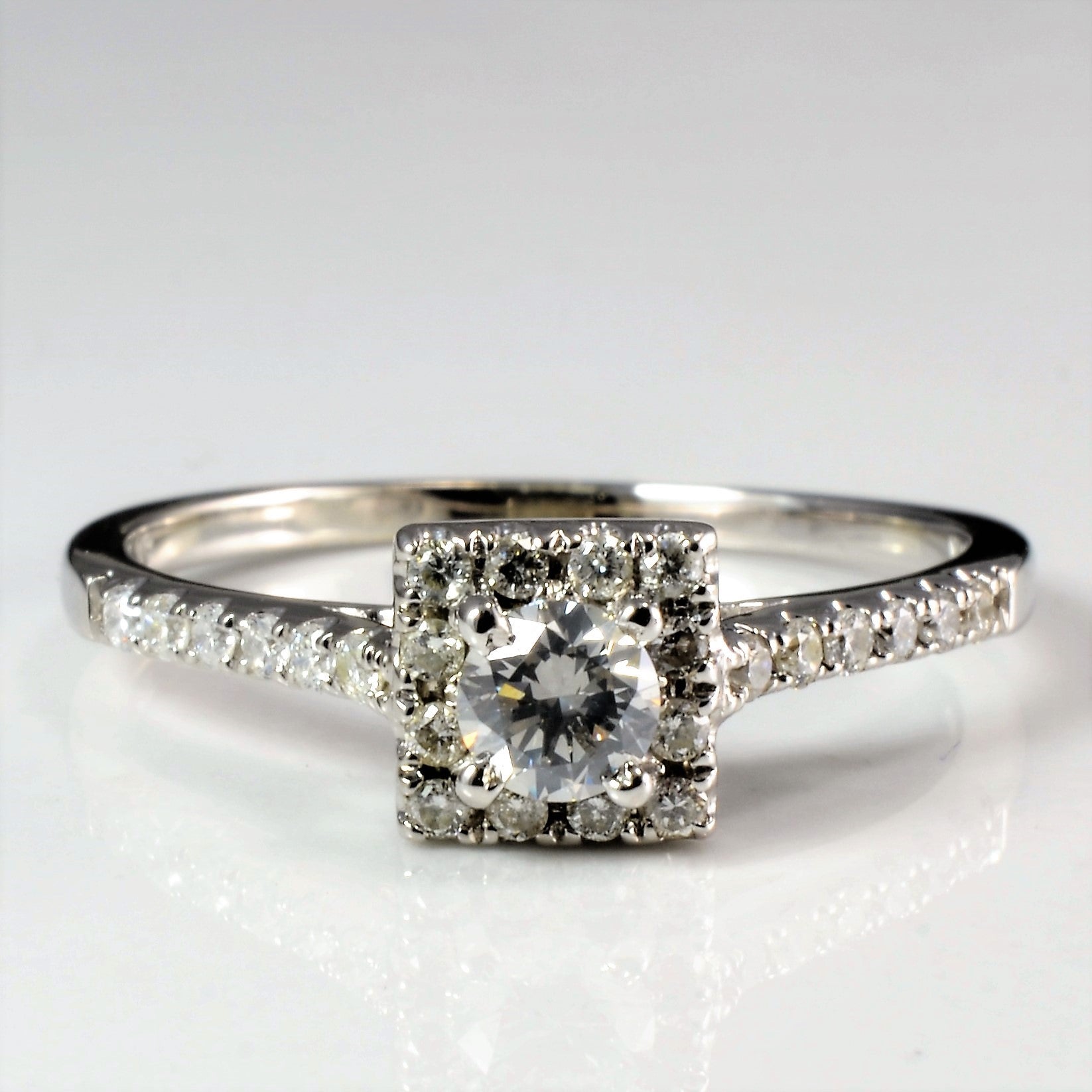 Halo Diamond Engagement Ring | 0.52 ctw, SZ 8 |