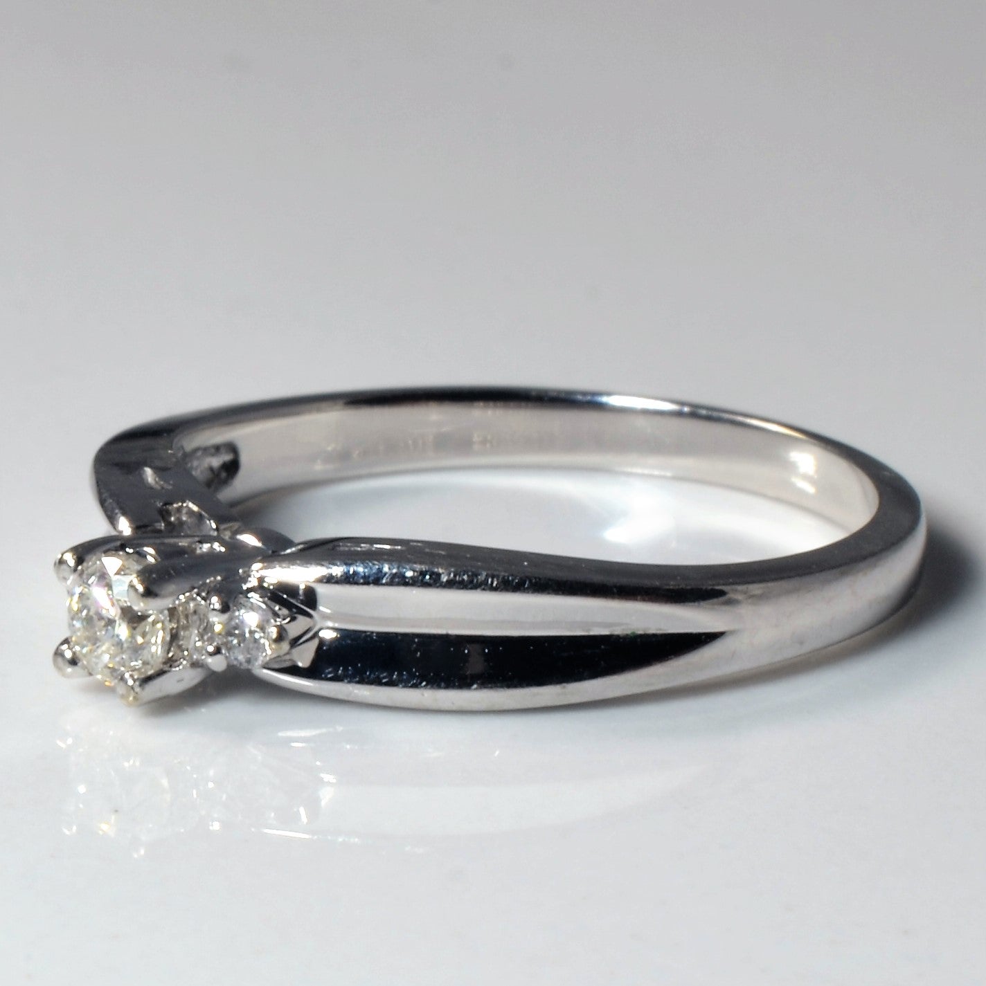 Three Stone Diamond Promise Ring | 0.12ctw | SZ 6 |