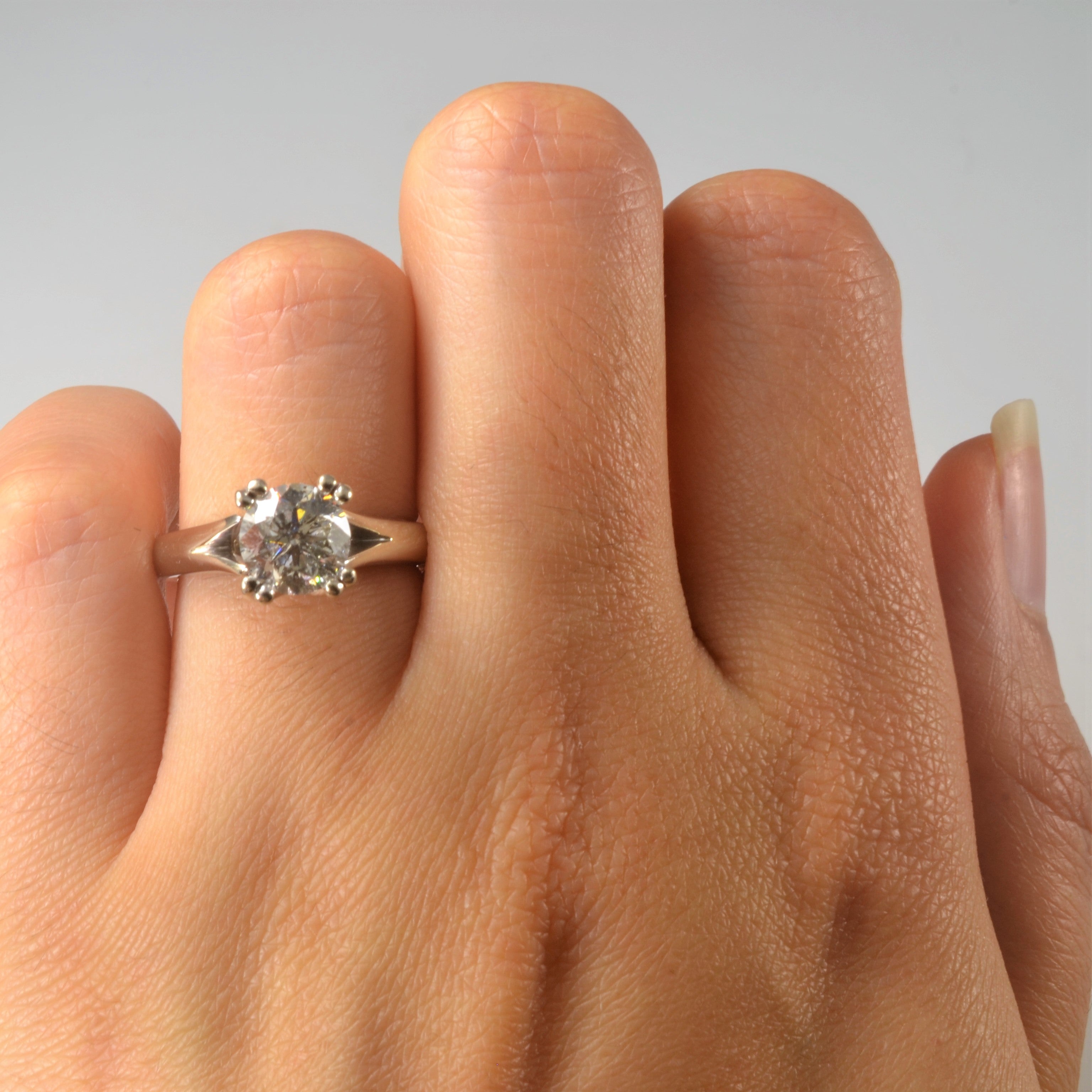 Double Prong Split Shank Engagement Ring | 1.45ct | SZ 5.5 |