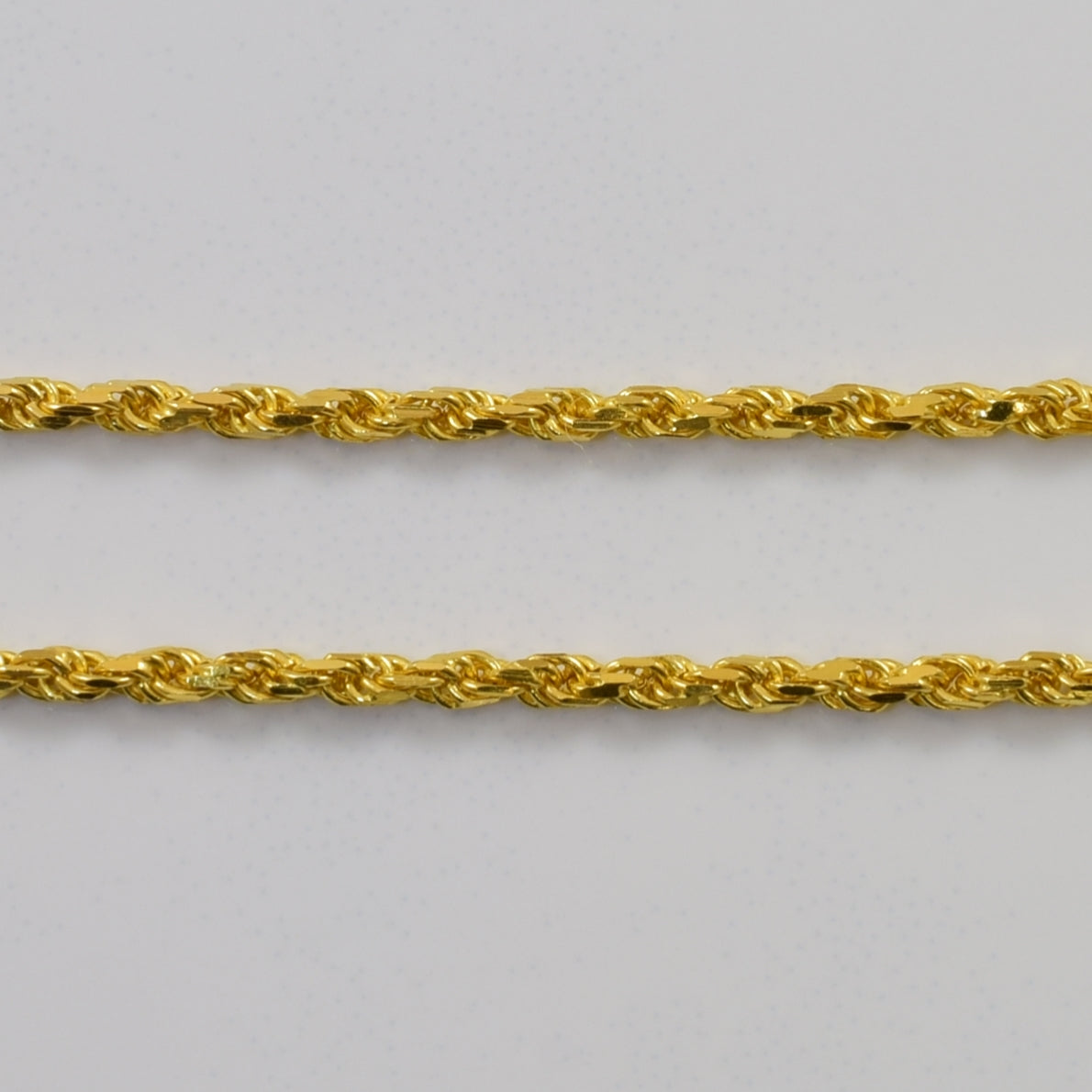 22k Yellow Gold Twisted Rope Chain | 17