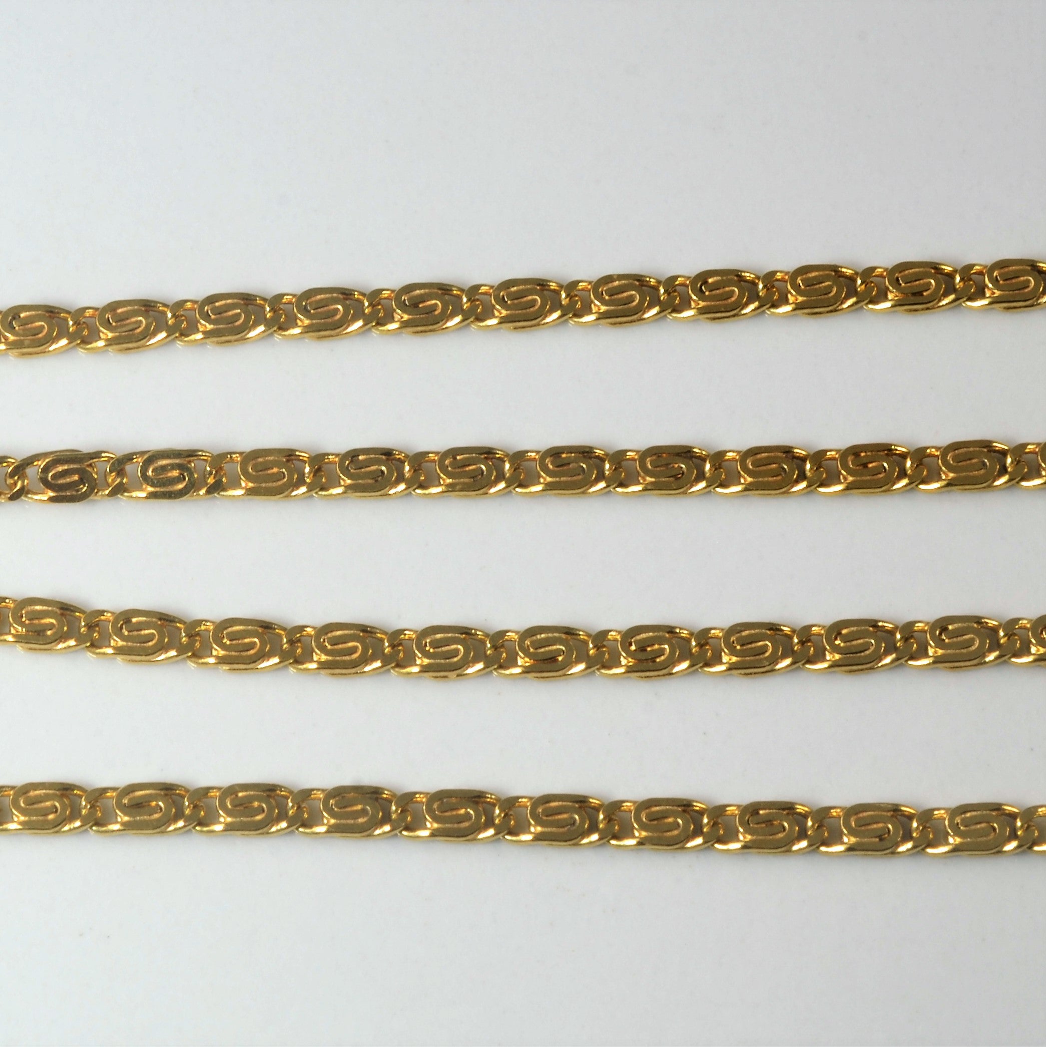 Chaîne en or jaune 18 carats à volutes | 16" | 