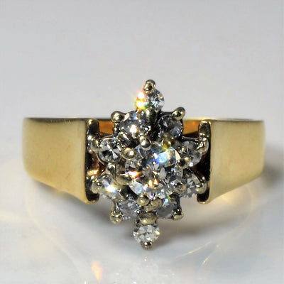 Cluster Diamond Ring | 0.35ctw | SZ 4 |