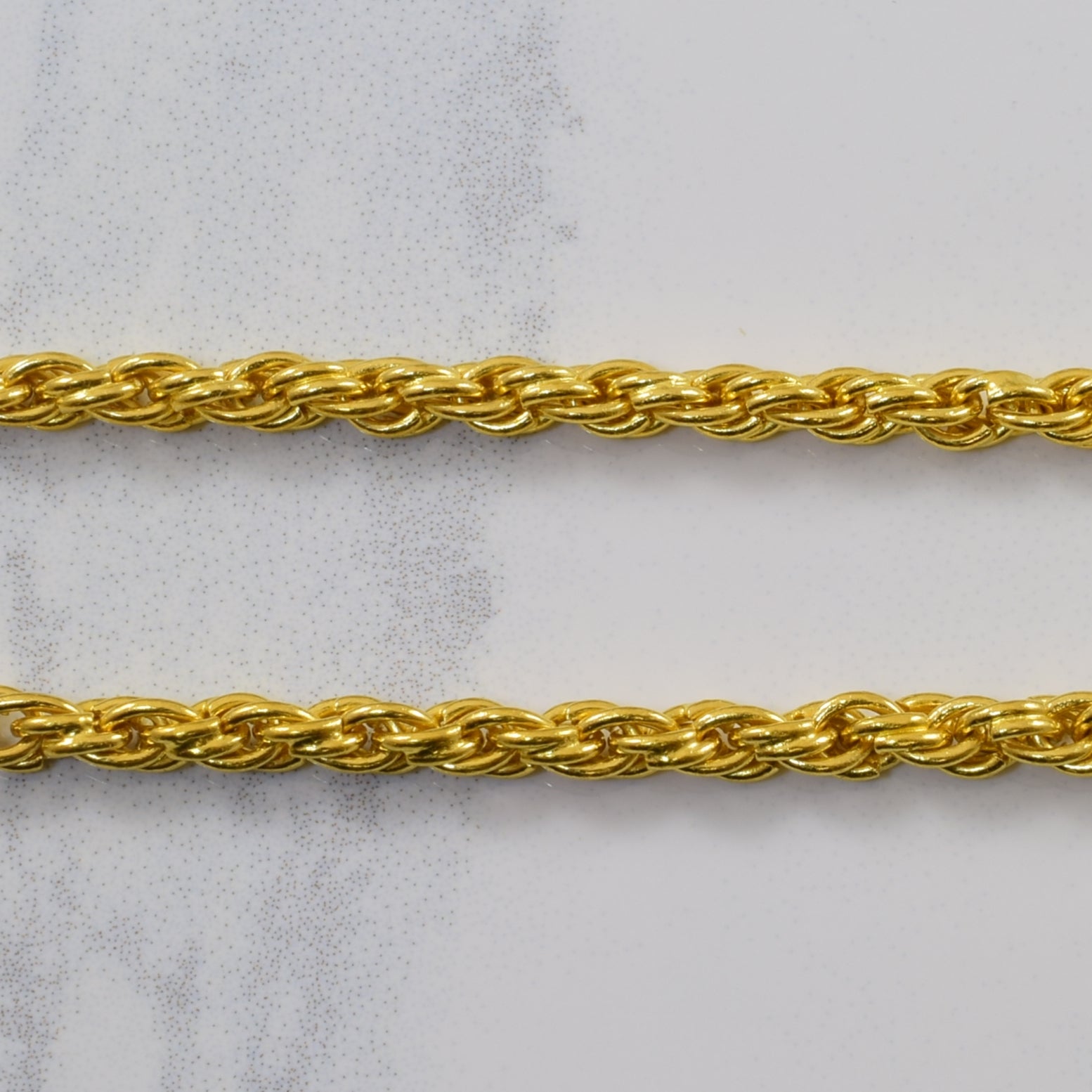 24k Yellow Gold French Rope Chain | 26