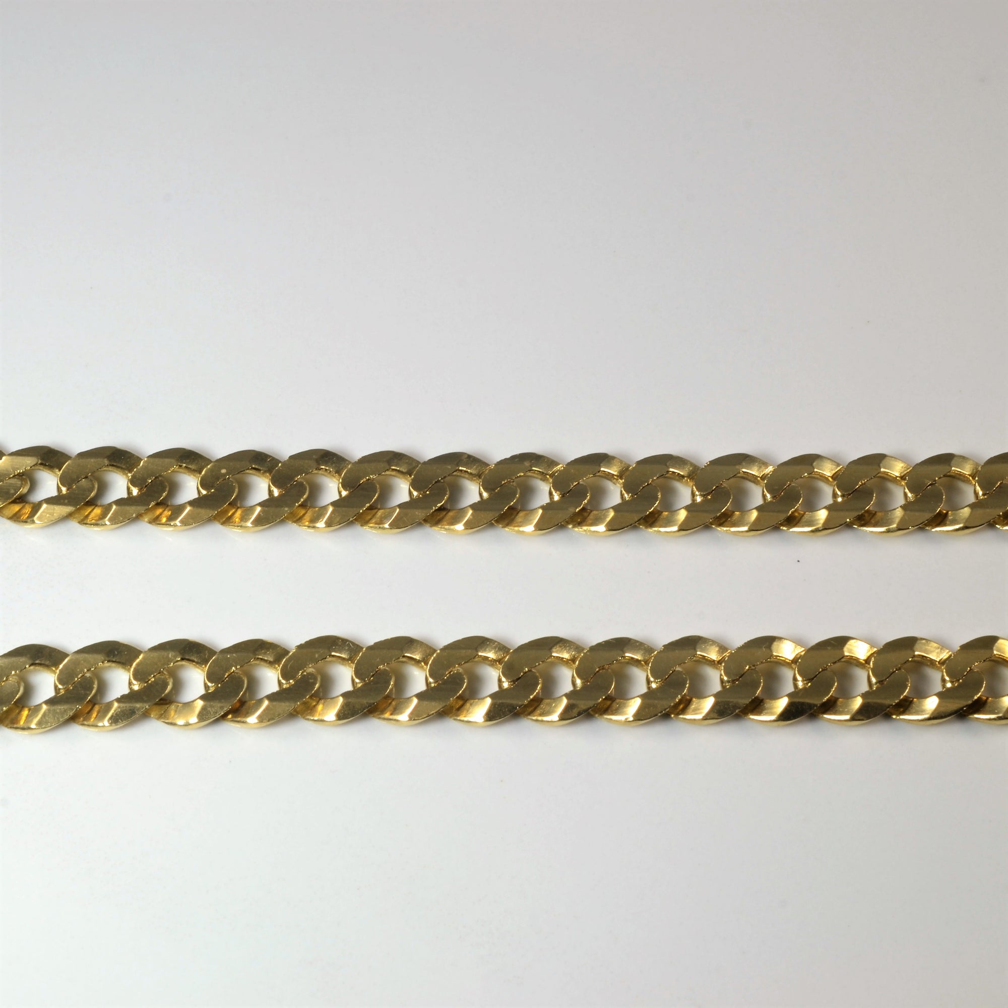 10k Yellow Gold Curb Chain | 22