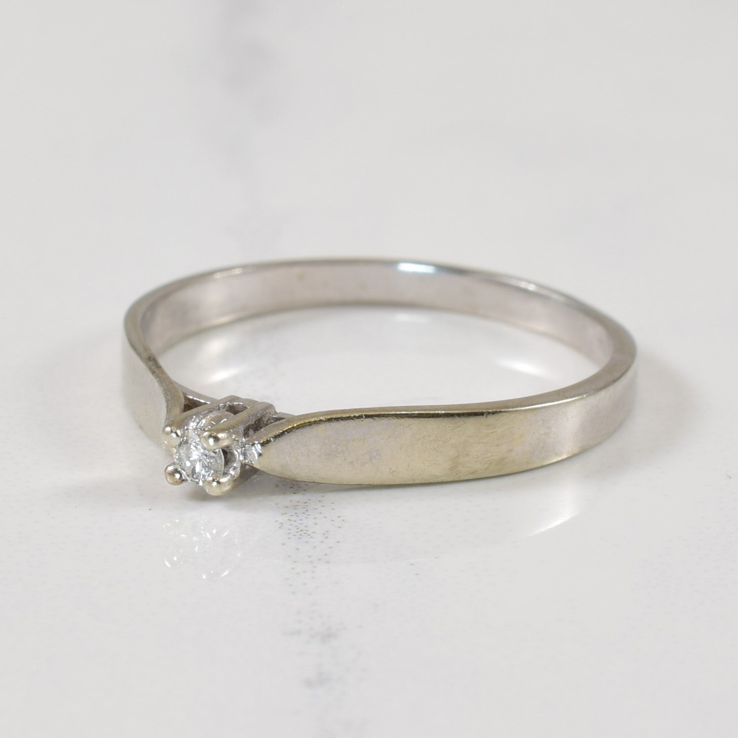 Diamond Cathedral Ring | 0.03ct | SZ 7.25 |