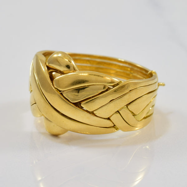 Yellow Gold Puzzle Ring | SZ 13 |