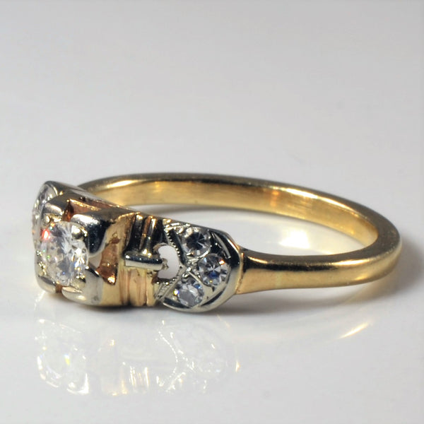 1930s Diamond Engagement Ring | 0.22ctw | SZ 5 |