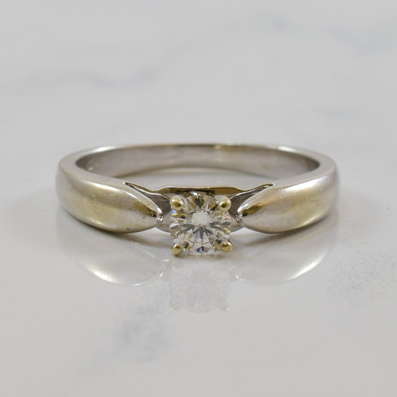 Cathedral Solitaire Diamond Ring | 0.20ct | SZ 5.75 |