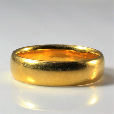 1910s Yellow Gold Plain Band | SZ 6 |
