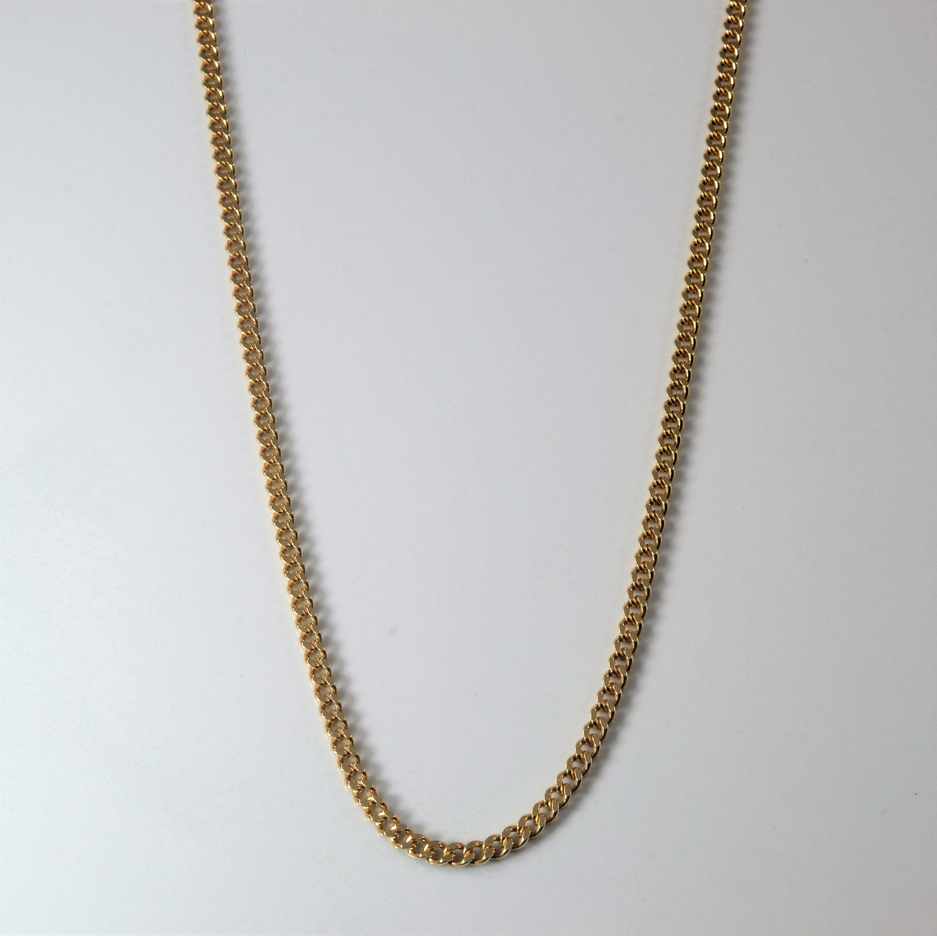 10k Yellow Gold Curb Chain | 22" |