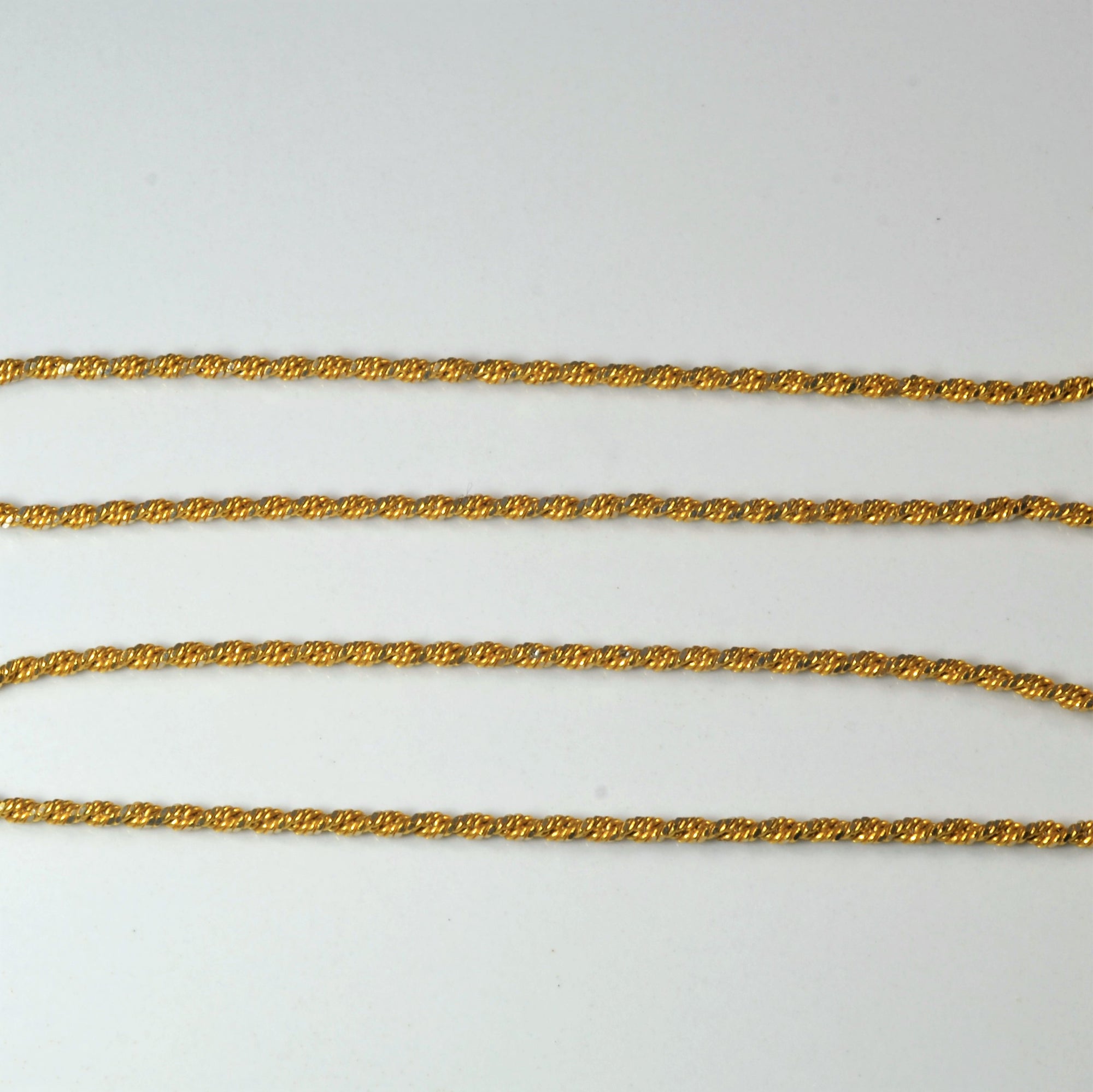 22k Yellow Gold Rope Chain | 18