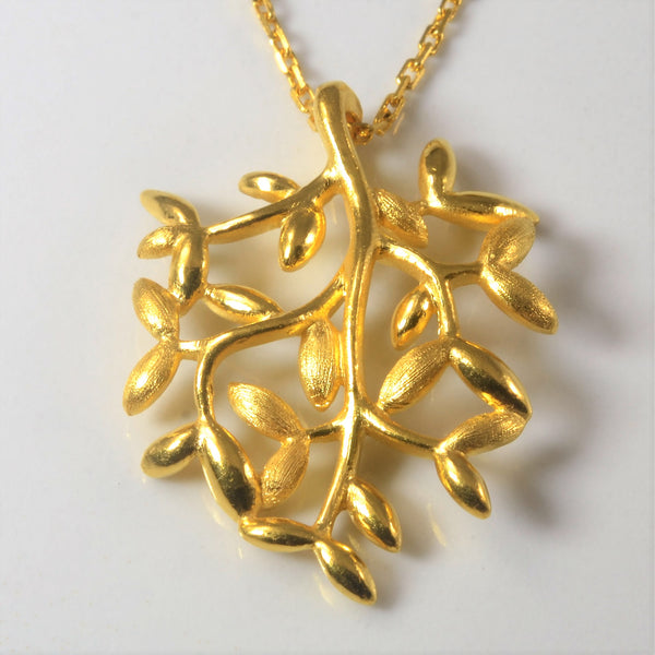 24k Gold Tree of Life Necklace | 17