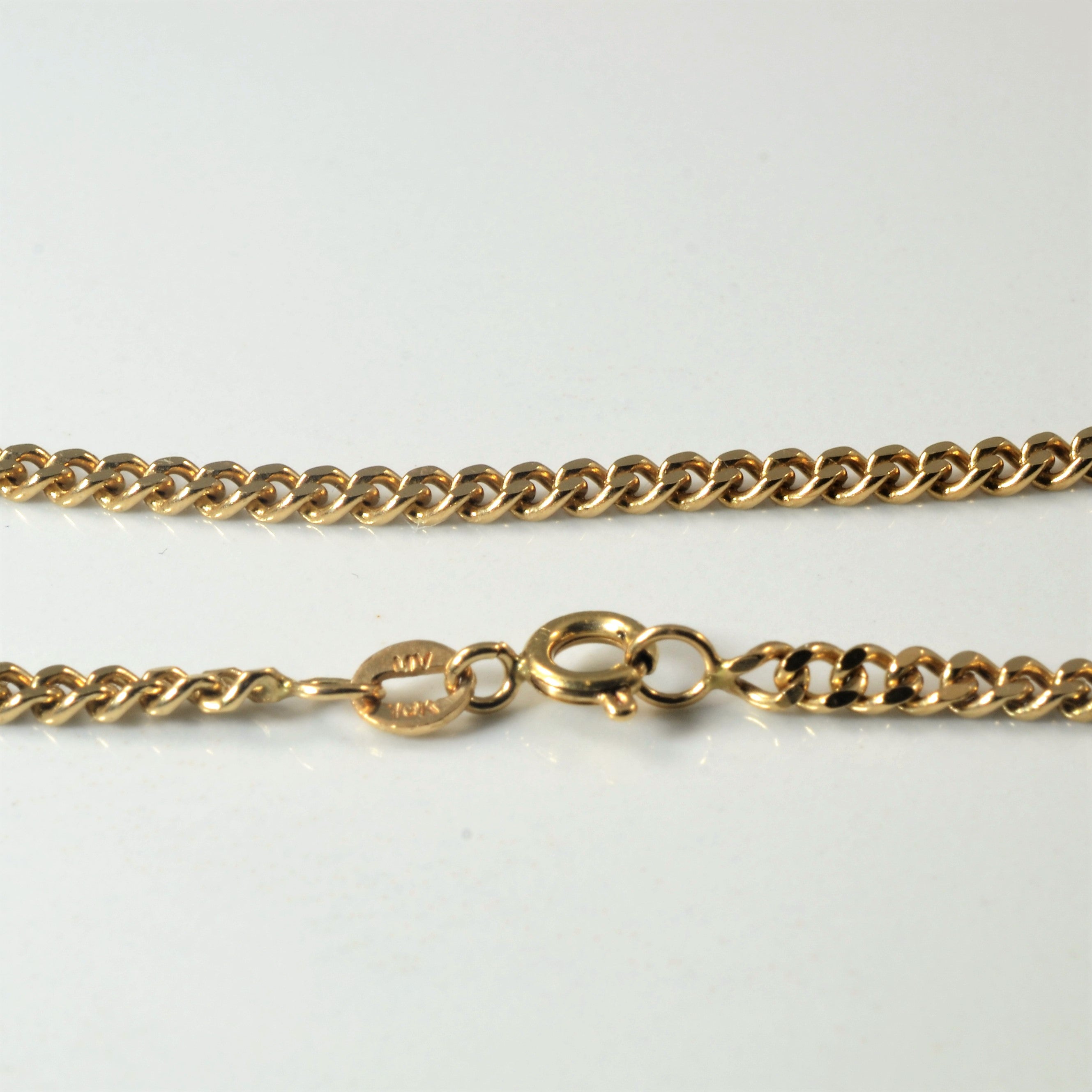 10k Yellow Gold Curb Chain | 22" |