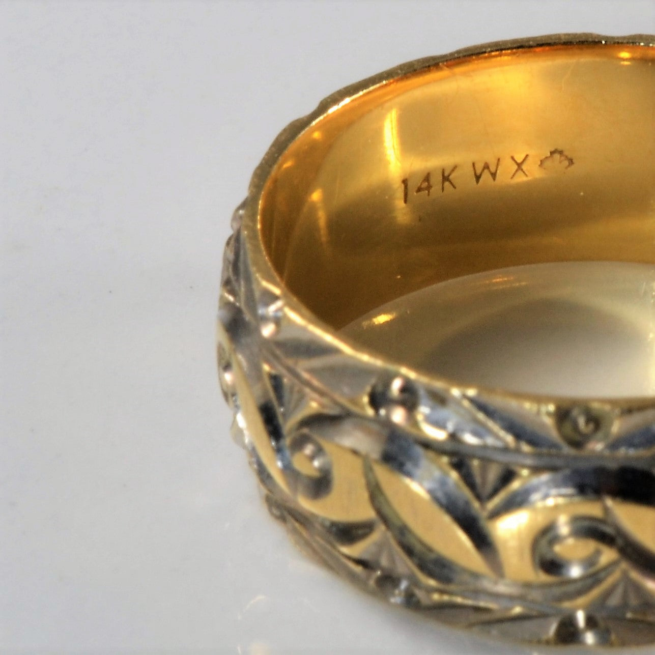 Ornate Two Tone Band | SZ 8.75 |