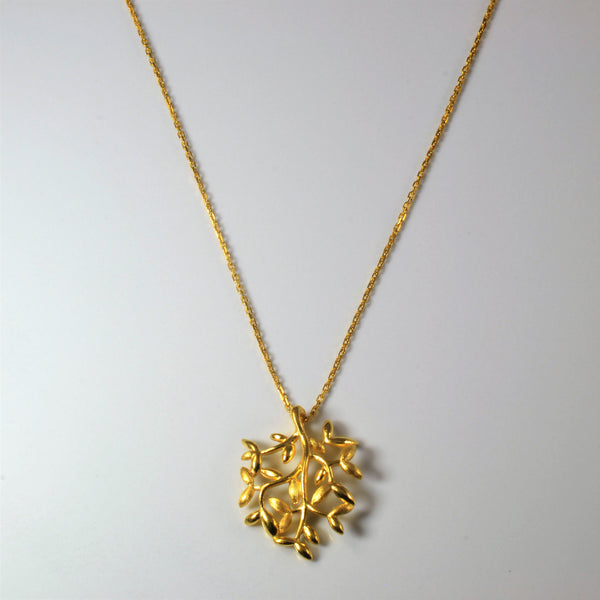 24k Gold Tree of Life Necklace | 17