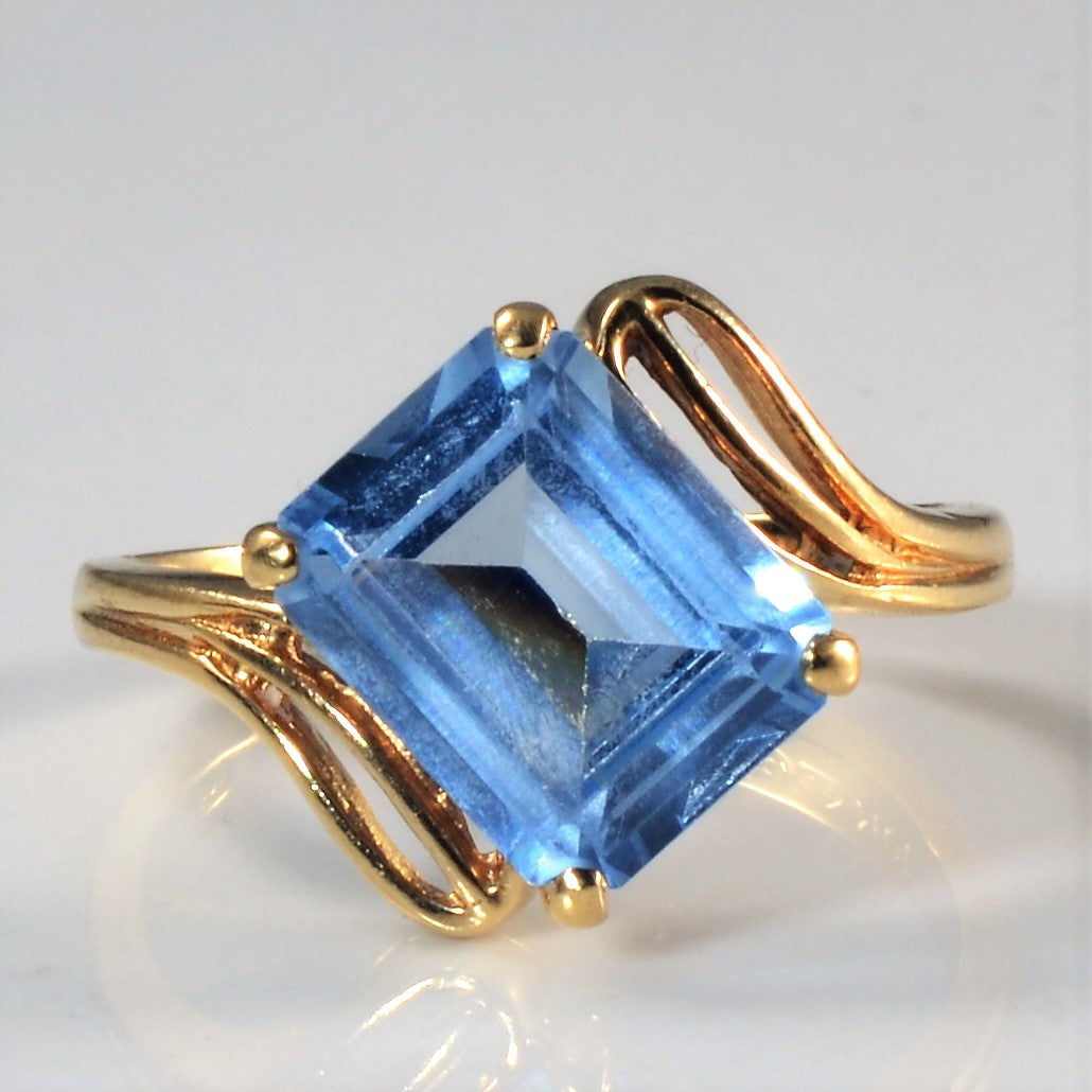 Bypass Synthetic Spinel Ring | 3.20ct| SZ 5.75|