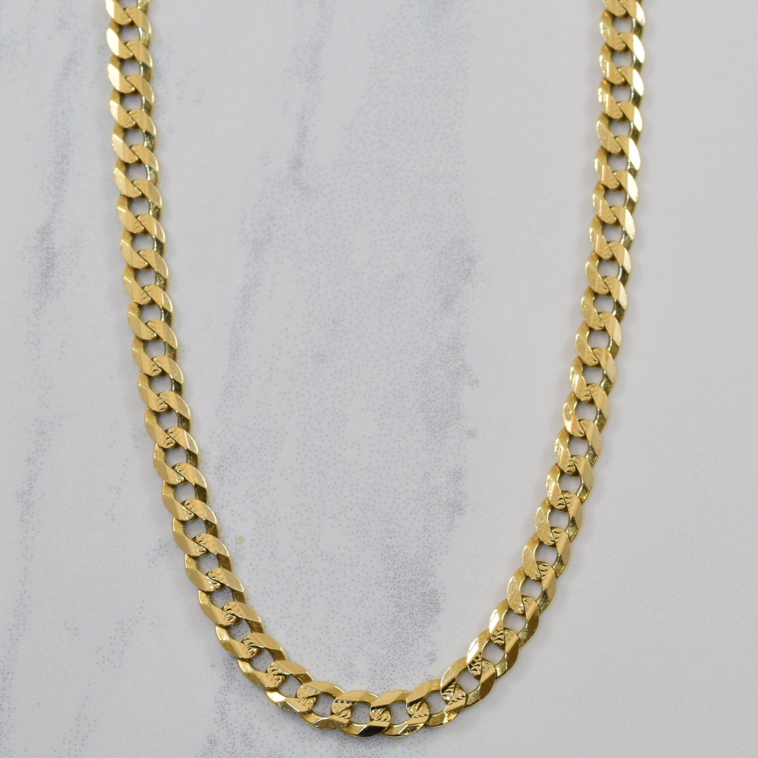 10k Yellow Gold Cuban Link Chain | 18.5" |