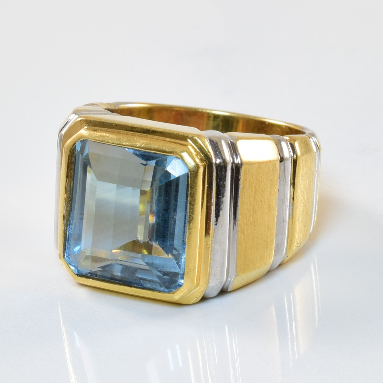 Blue Topaz Cocktail Ring | 9.00ct | SZ 7.5 |