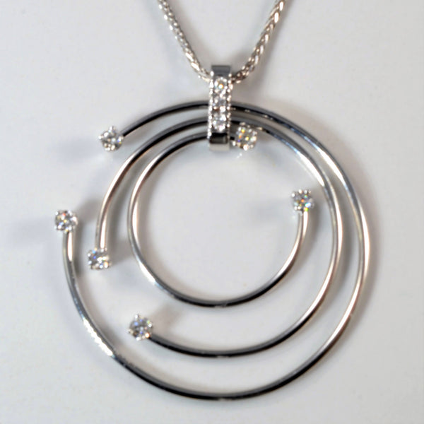 Spiral Diamond Necklace & Earrings | 1.16ctw | 16
