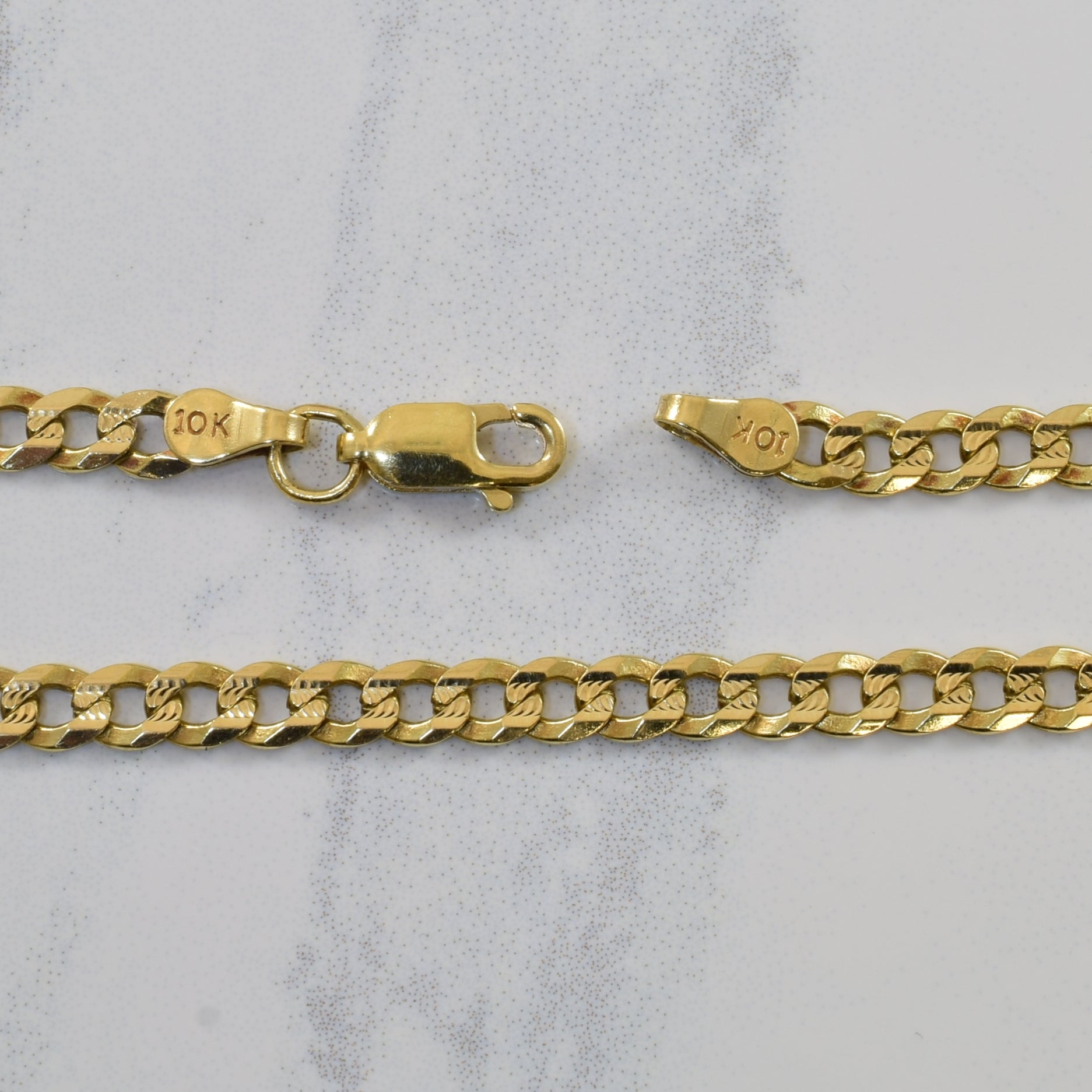 10k Yellow Gold Cuban Link Chain | 18.5" |