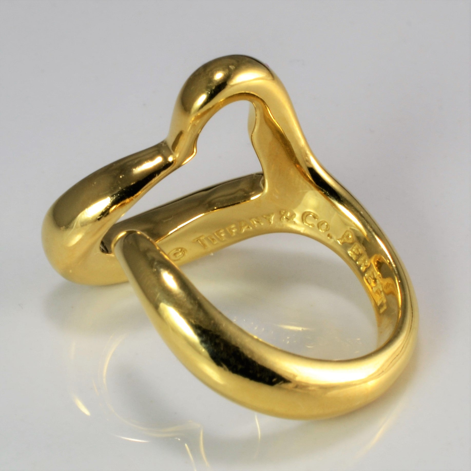 'Tiffany & Co.' Elsa Peretti Open Heart Ring | SZ 5.5 |