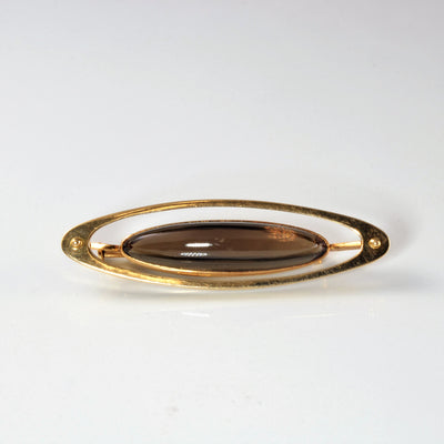 1960s Cabochon Quartz Gold Brooch | 10.00ct |