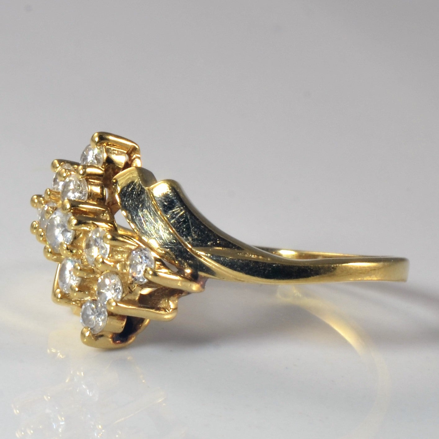 Bypass Cluster Diamond Ring | 0.50ctw | SZ 7.5 |