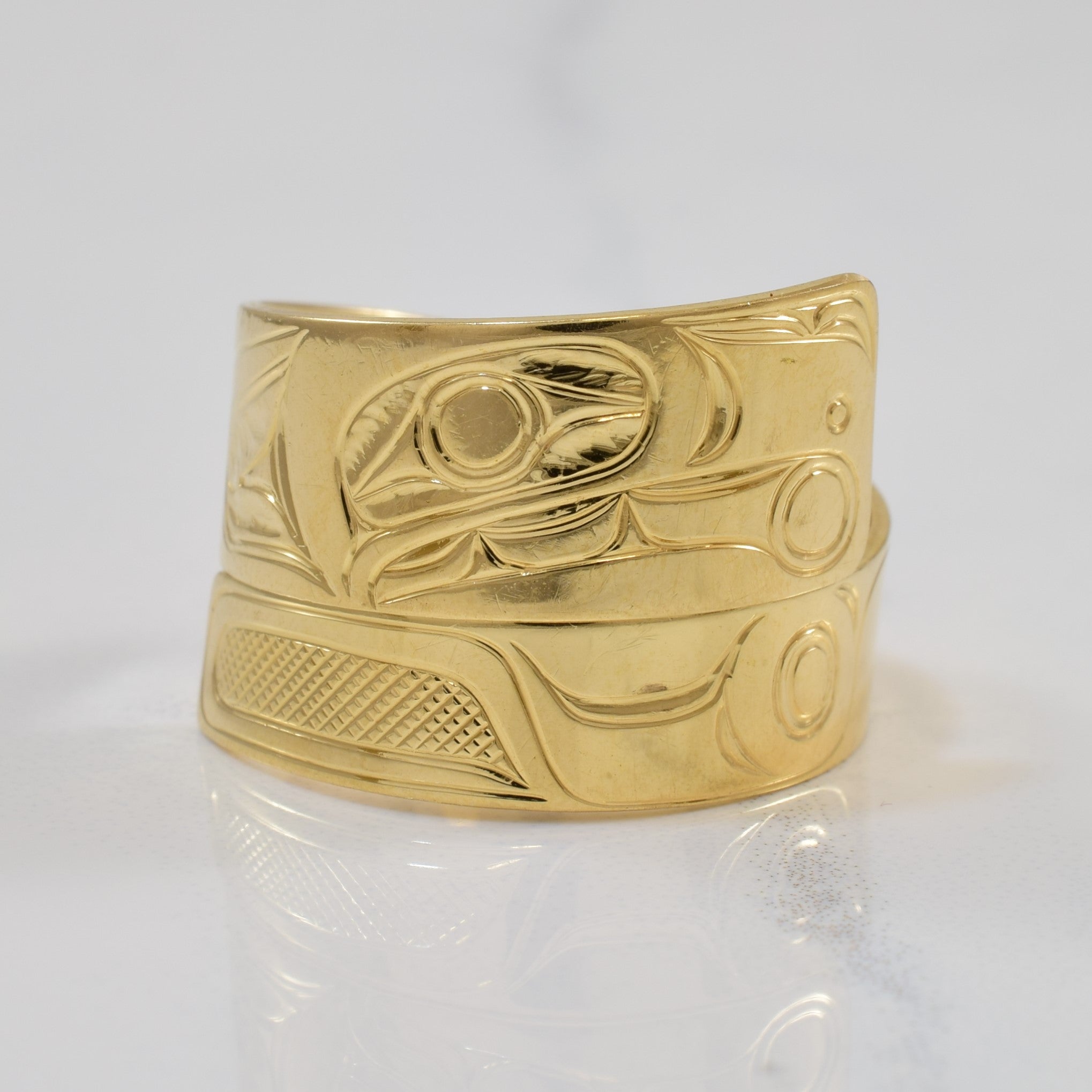 Wrap Around Indigenous Eagle Art Ring | SZ 10 |