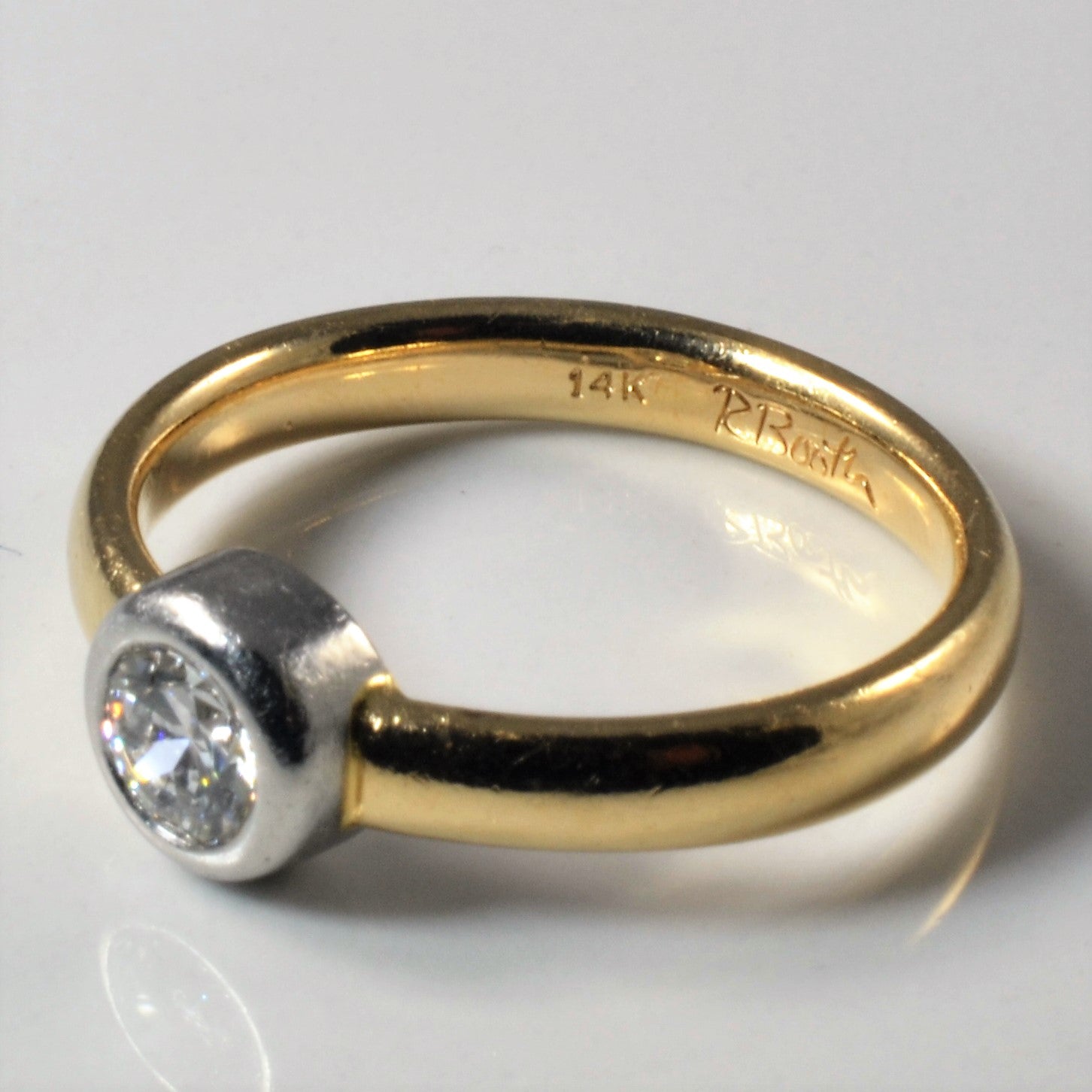 Richard Booth' Bezel Set Diamond Ring | 0.65 ct | SZ 10 |