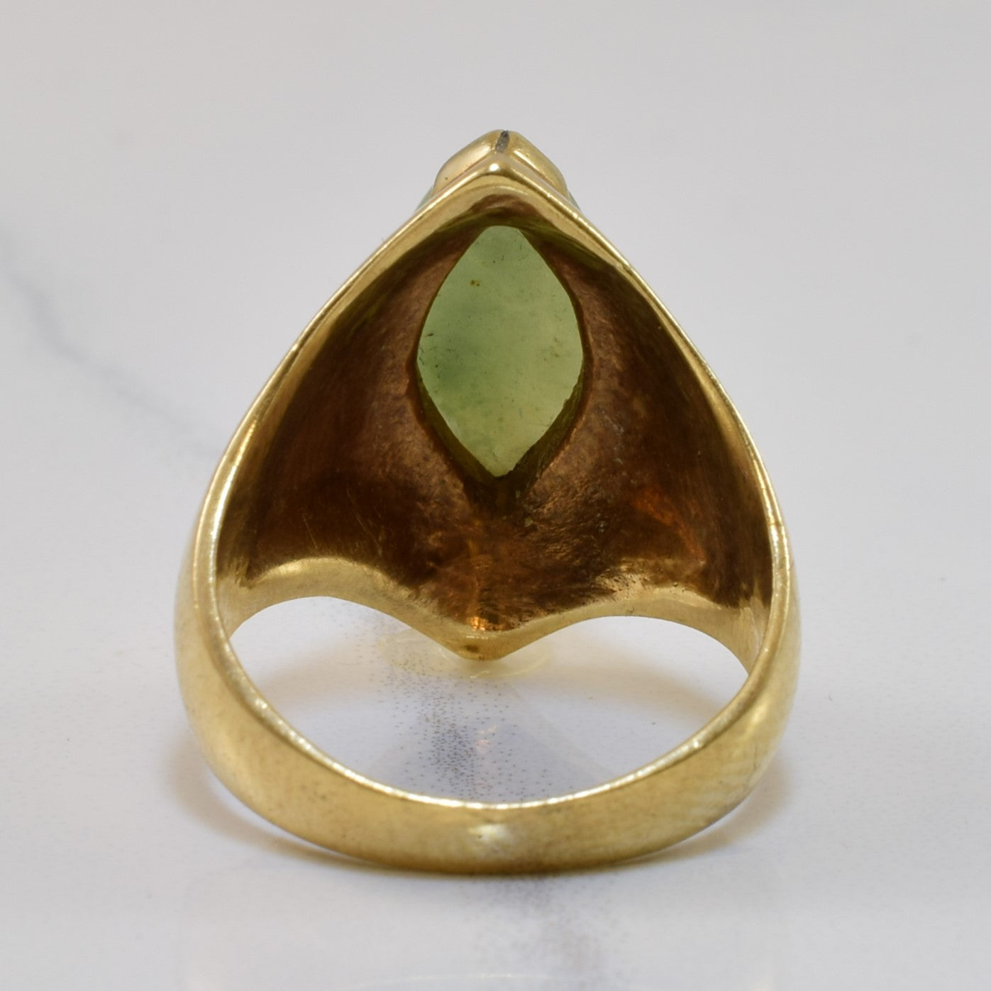 Angular Nephrite Cocktail Ring | 2.50ct | SZ 5.5 |