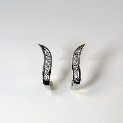 Diamond Wave Stud Earrings | 0.58ctw |