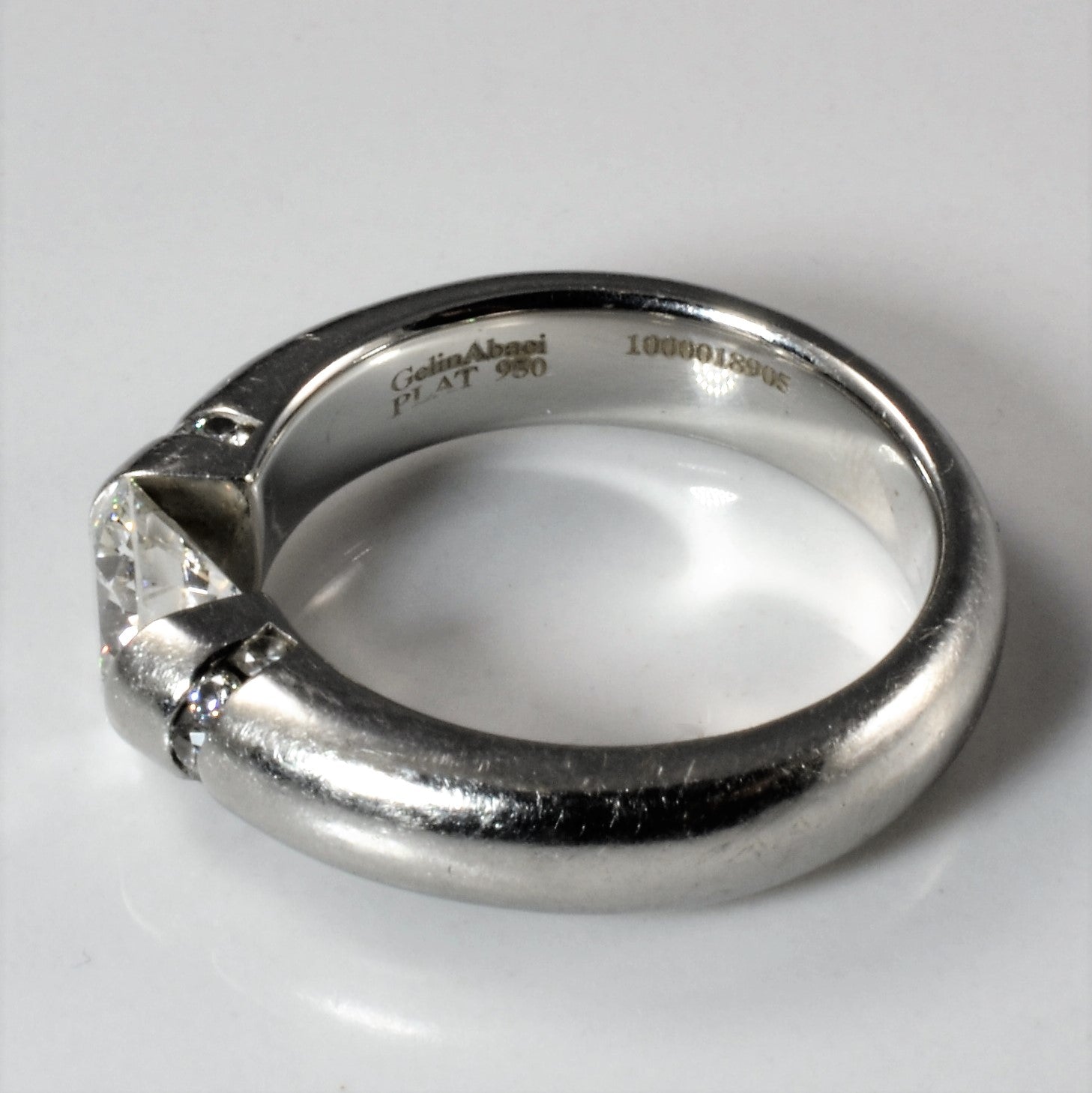 Gelin Abaci' Tension Set Diamond Engagement Ring | 1.29 ctw, SZ 6.75 |