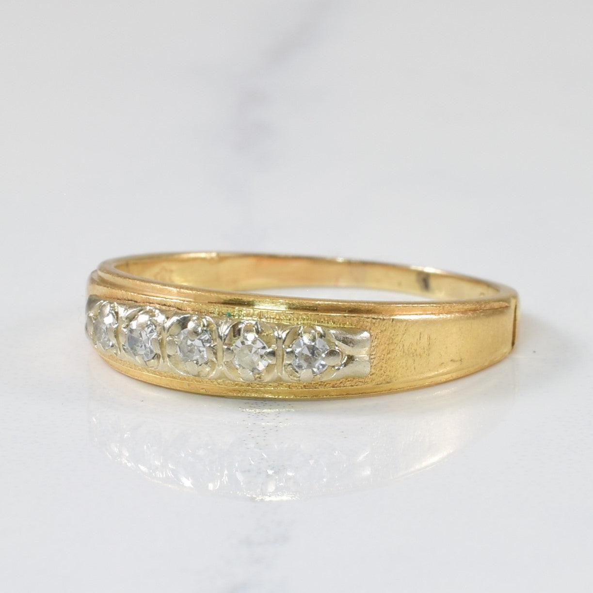 Five Stone Diamond Ring | 0.10ctw | SZ 7.75 |