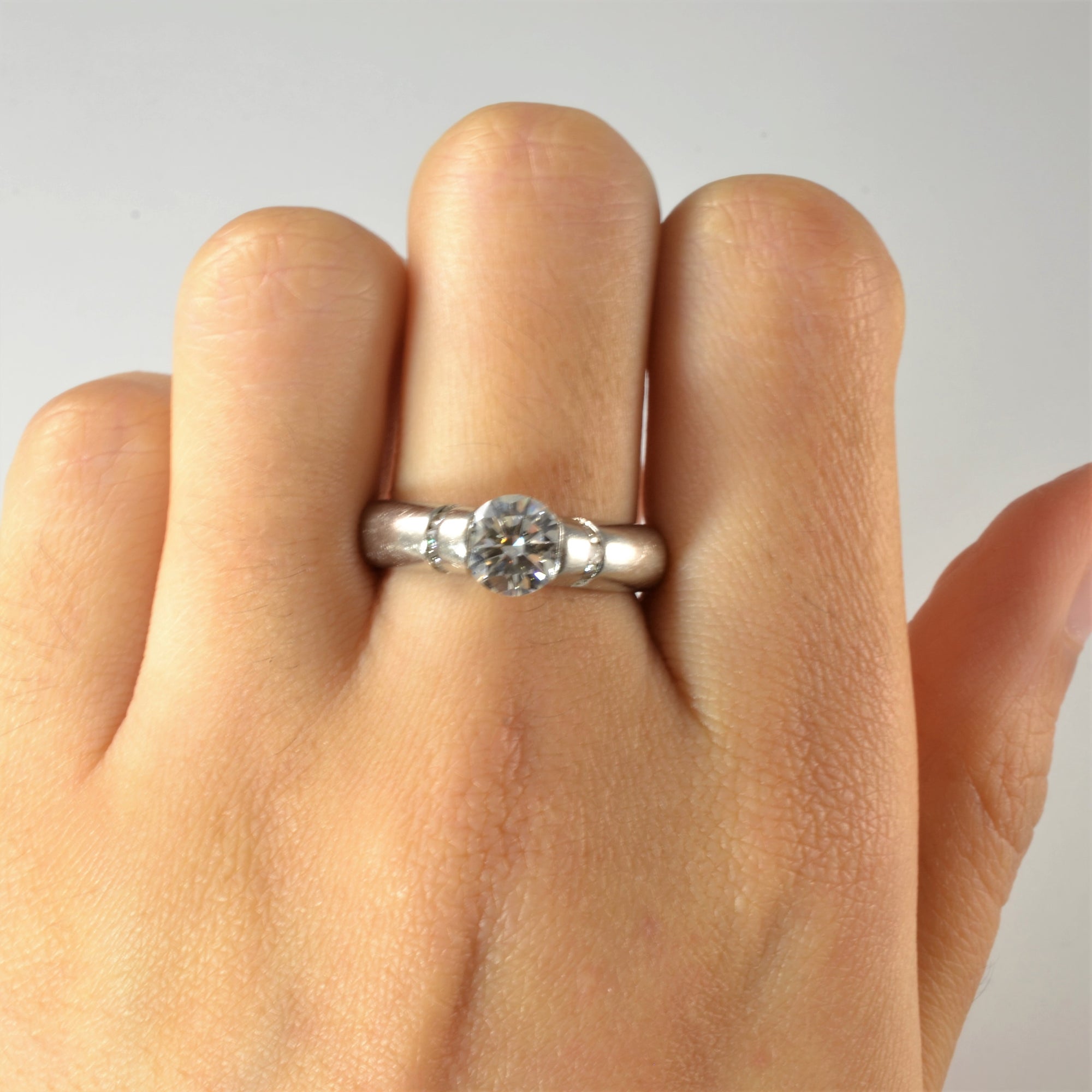 Gelin Abaci' Tension Set Diamond Engagement Ring | 1.29 ctw, SZ 6.75 |