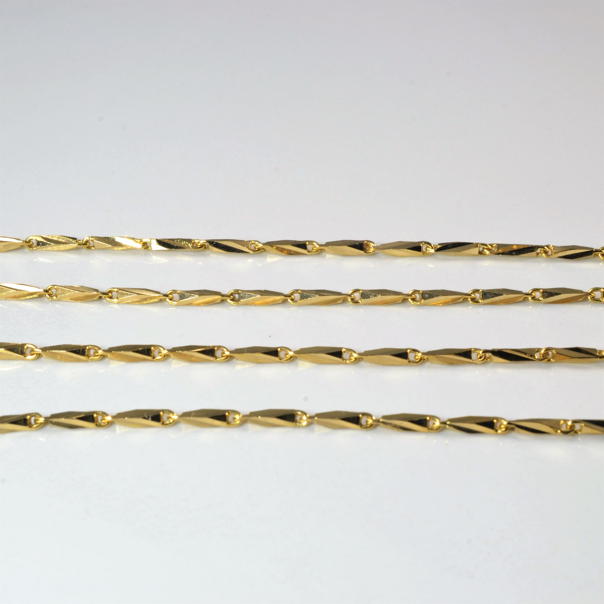 14k Yellow Gold Barleycorn Chain | 26