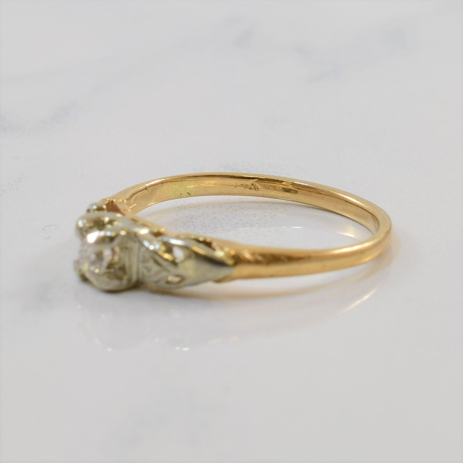 Early 1930s Solitaire Diamond Ring | 0.12ct | SZ 6 |