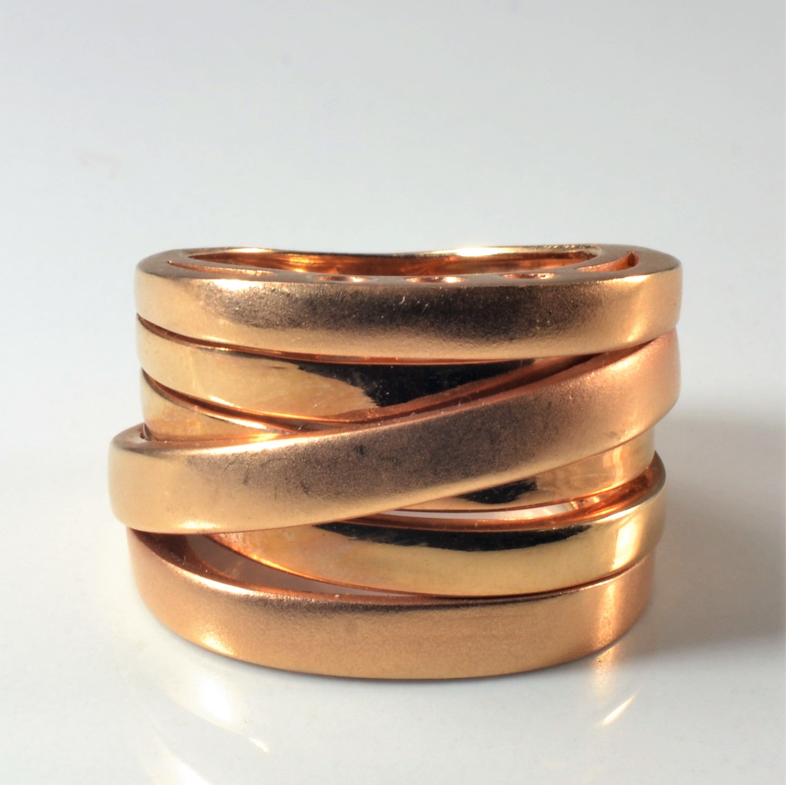 Intertwined Wide Rose Gold Ring | SZ 5.25|