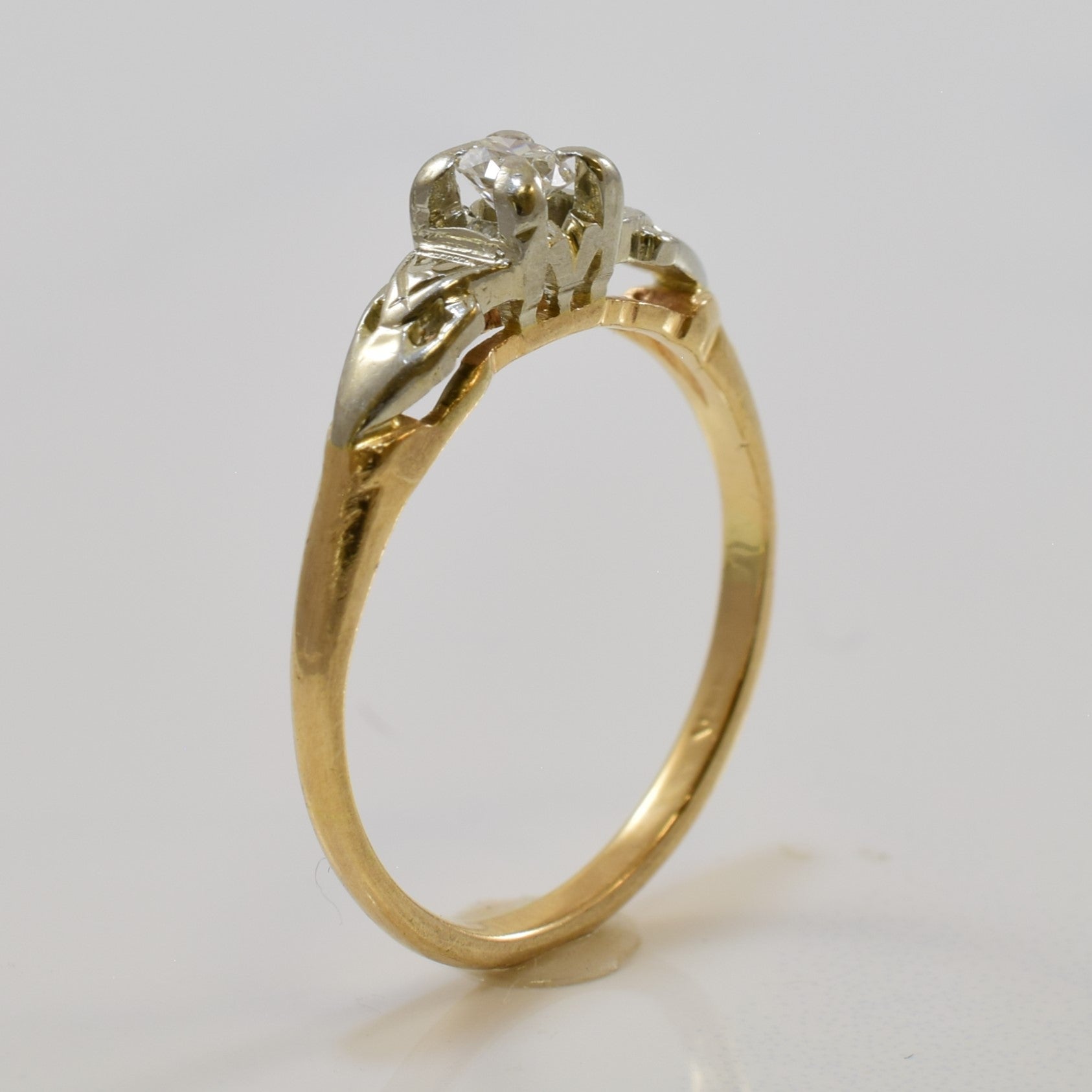 Early 1930s Solitaire Diamond Ring | 0.12ct | SZ 6 |