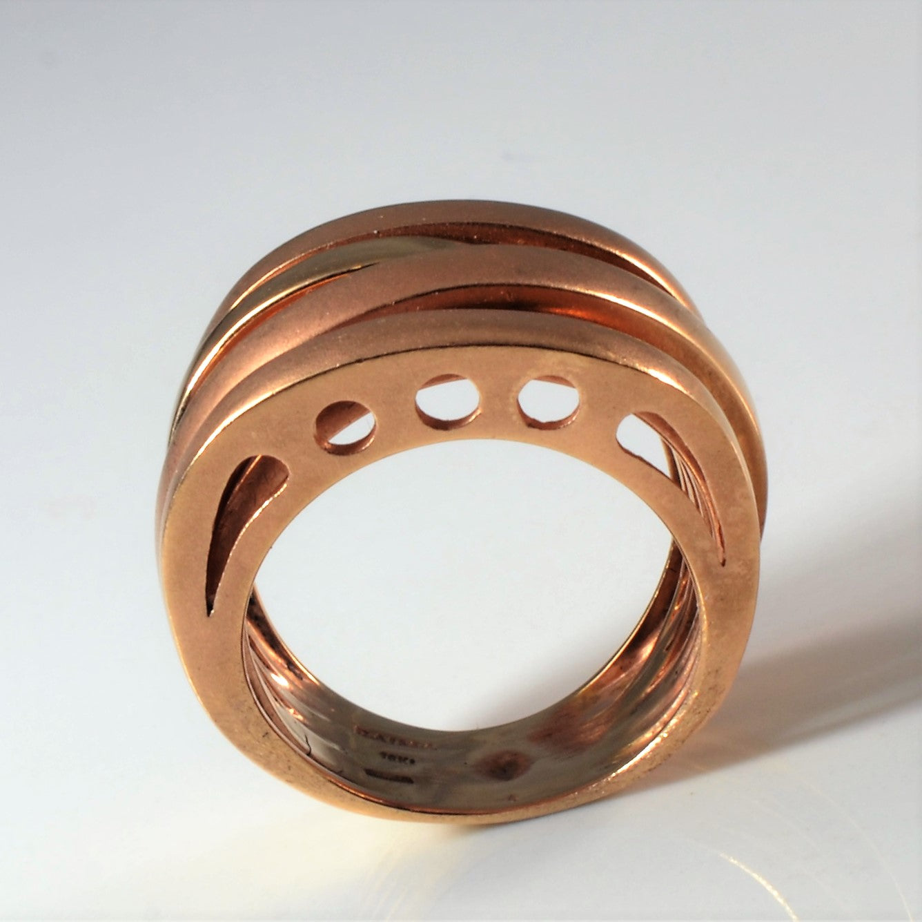 Intertwined Wide Rose Gold Ring | SZ 5.25|