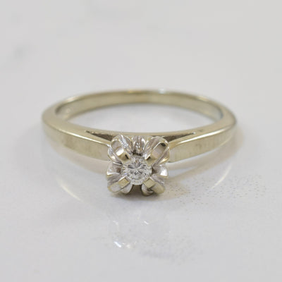 1940s Illusion Set Diamond Ring | 0.06ct | SZ 4.5 |