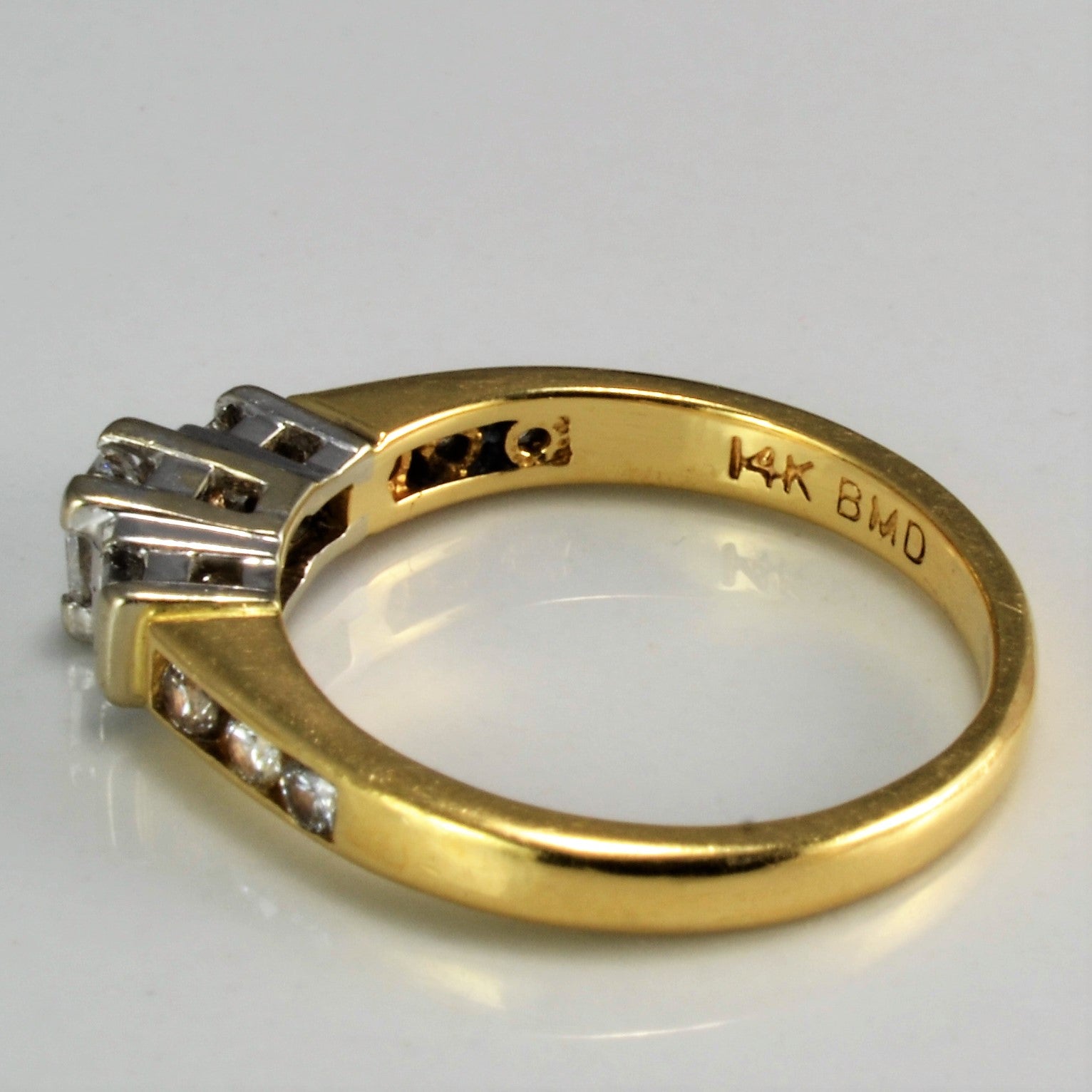 Three Stone Diamond & Accents Engagement Ring | 0.47 ctw, SZ 5 |
