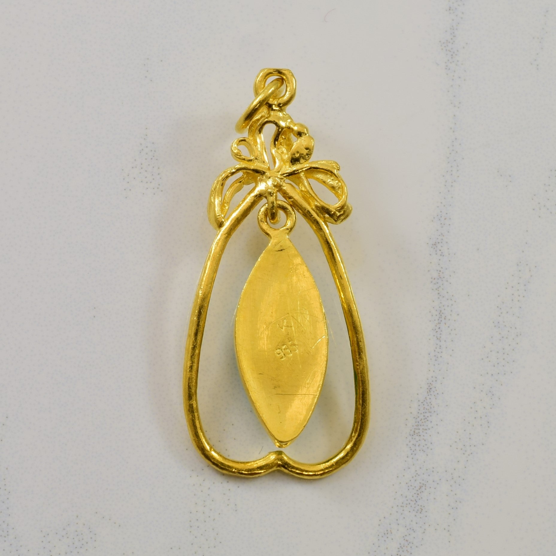 Marquise Cut Jadeite Pear Drop Pendant | 1.95ct |