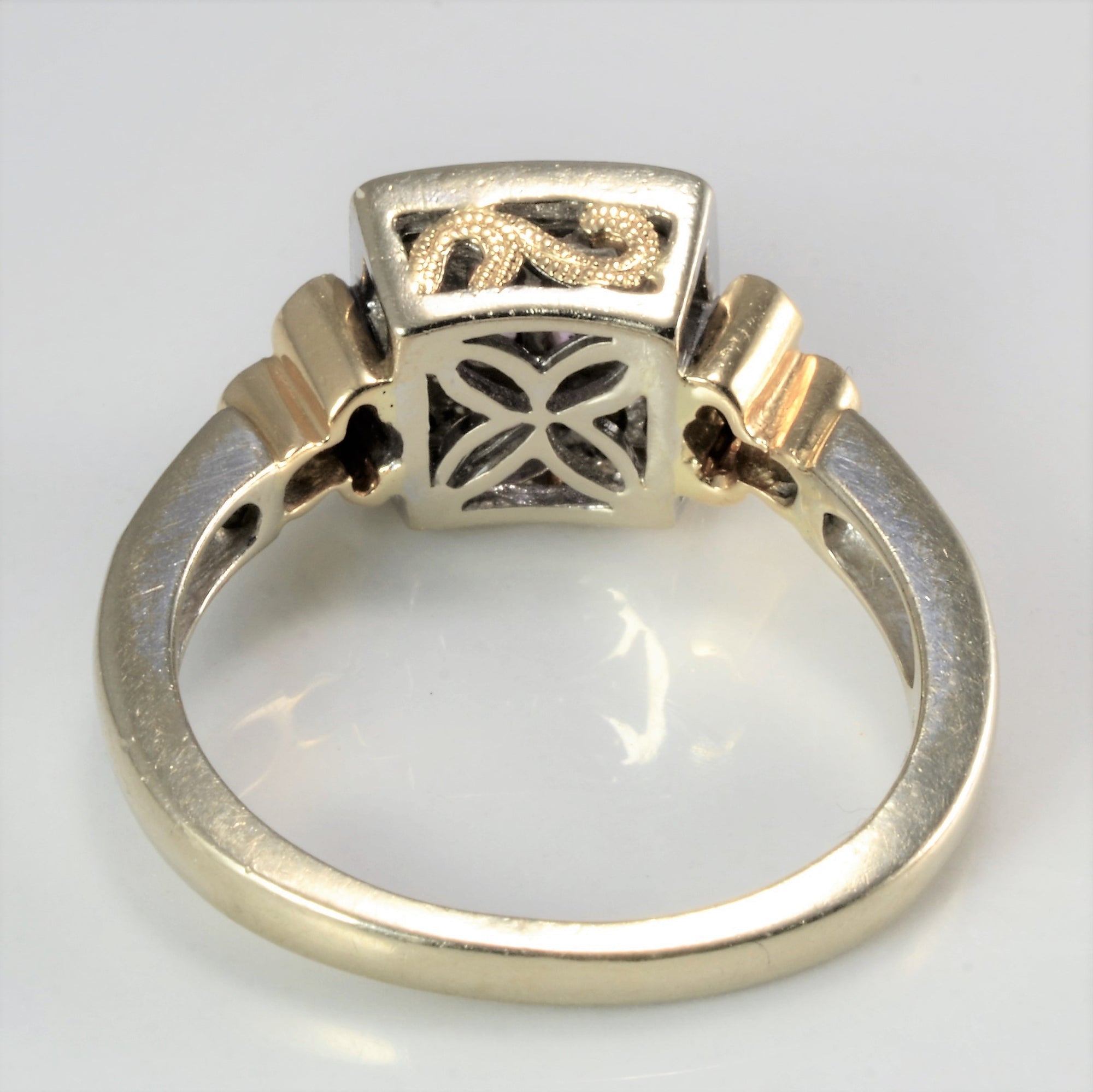 Halo Style Diamond & Multi Sapphire Ring | 0.16 ctw, SZ 7.25 |