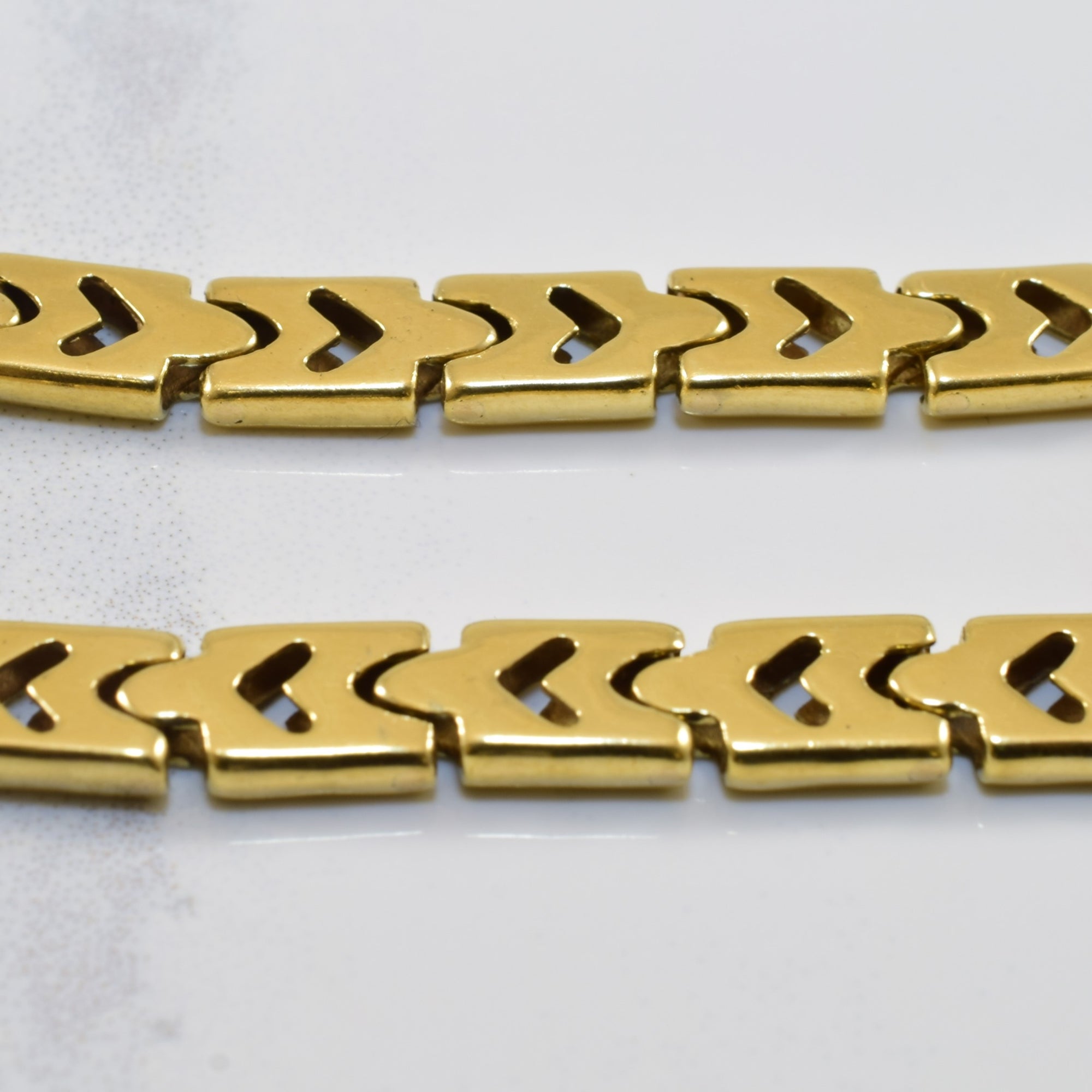 14k Yellow Gold Fancy Link Chain | 16